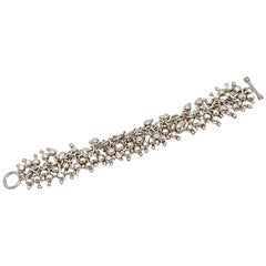 Silpada Sterling Silver Dangle Bead Cha Cha Bracelet #16053