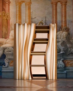 Mobile Sipario, design scultoreo, realizzato a mano in Italia