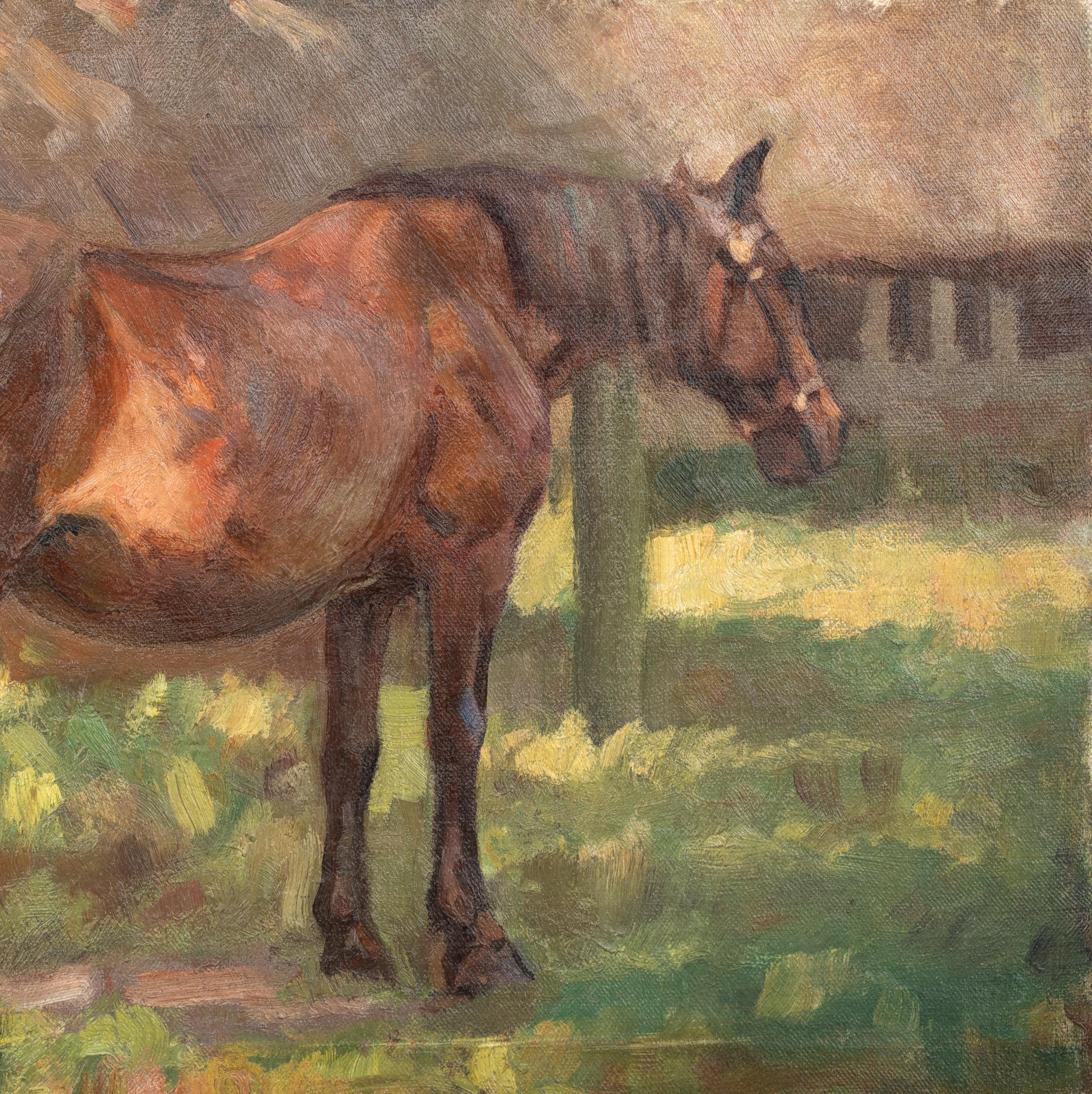 Croquis d'étude Cheval dans un pré, vers 1930  ALFRED JAMES MUNNINGS (1878-1959) 6