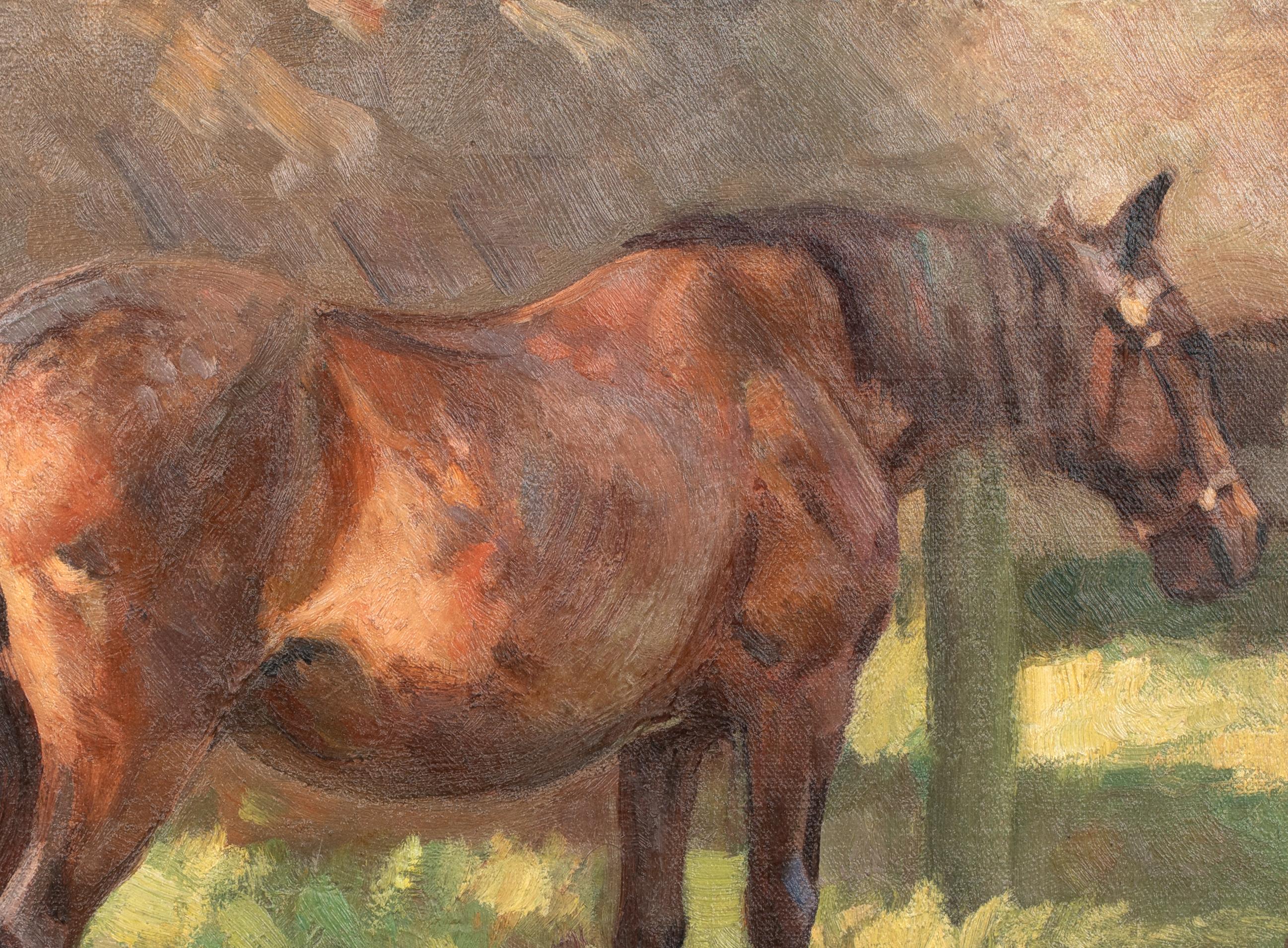Croquis d'étude Cheval dans un pré, vers 1930  ALFRED JAMES MUNNINGS (1878-1959) 2