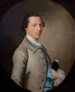 Portrait of Joseph Benwell Original Oil Painting 18th Century