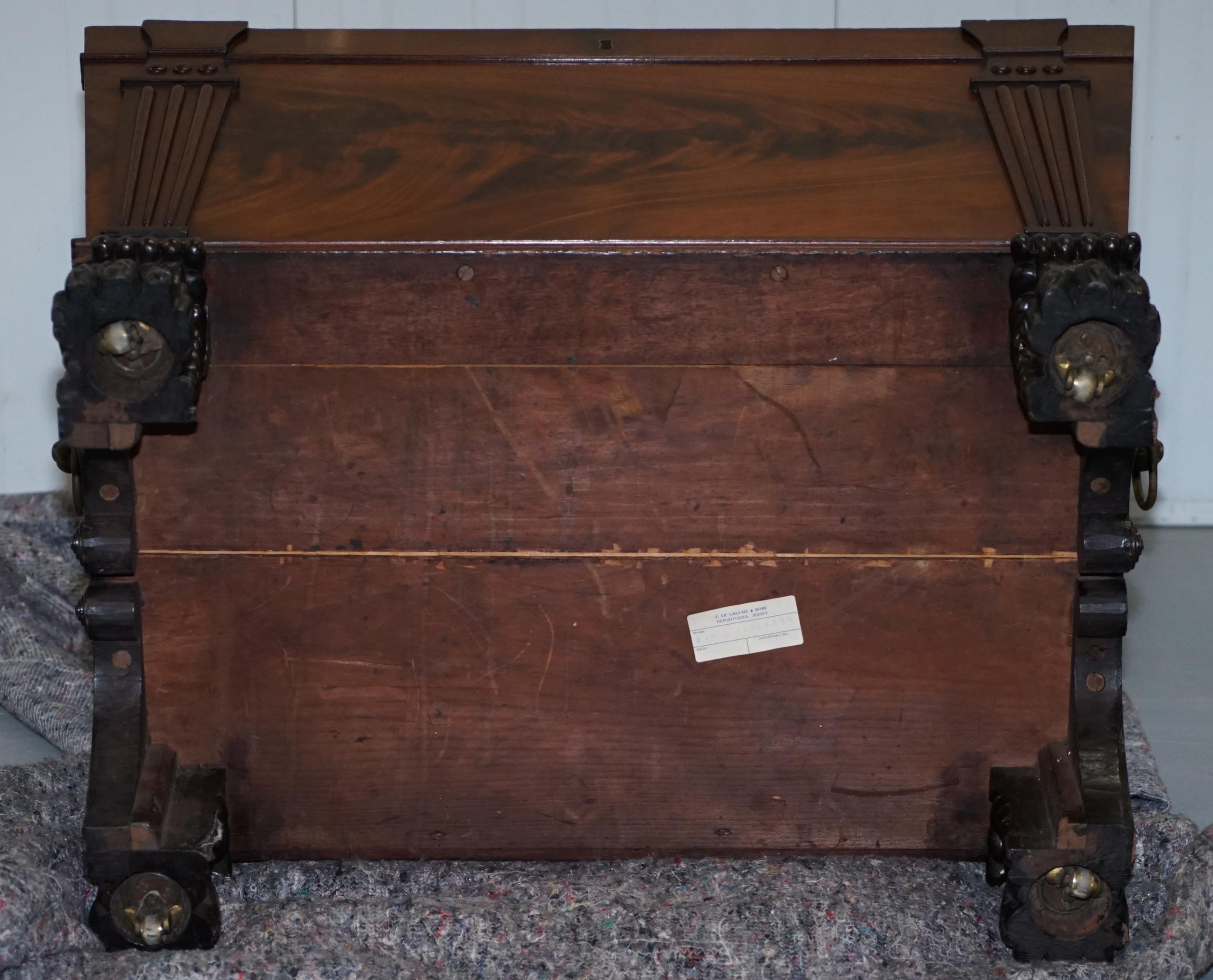 Refroidisseur à vin et champagne en bois dur 1810 de l'armée géorgienne irlandaise de Sir Anderson en vente 9