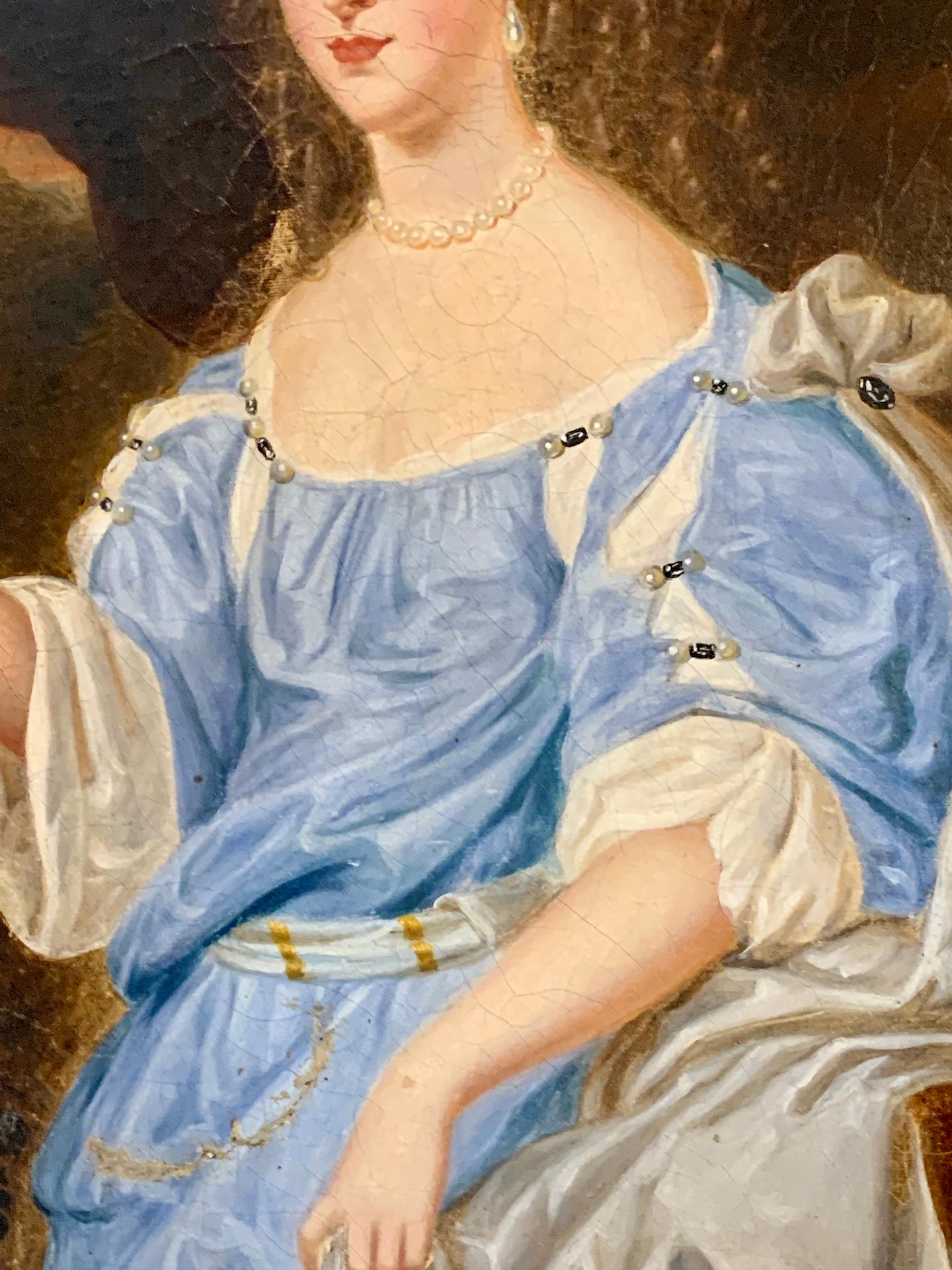 19th century English portrait of a lady, possibly after Sir Anthony van Dyck 1