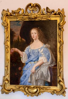 19th century English portrait of a lady, possibly after Sir Anthony van Dyck