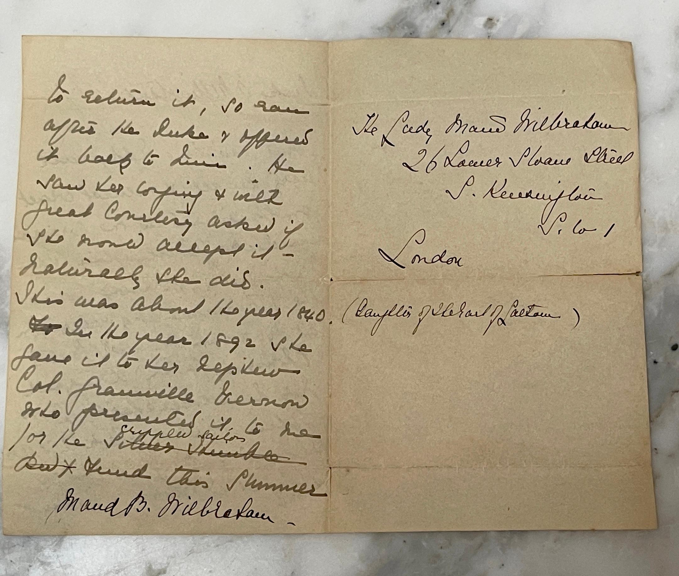 Mouchoir en soie de Sir Arthur Wellington, 1er duc de Wellington, encadré en vente 5