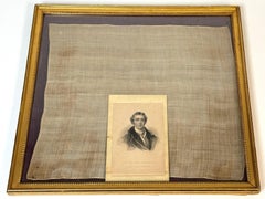 Sir Arthur Wellesley, 1st Duke of Wellington's Silk Handkerchief, Framed