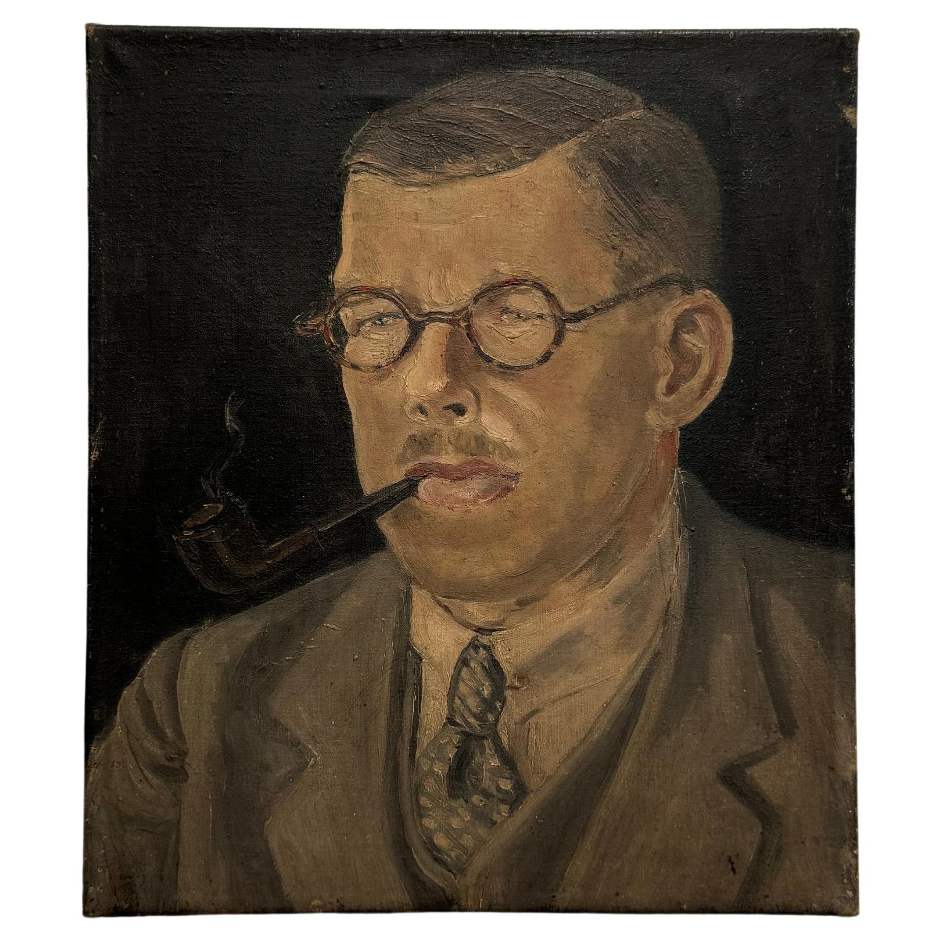 Sir Barnes Wallis Inspired Portrait Painting