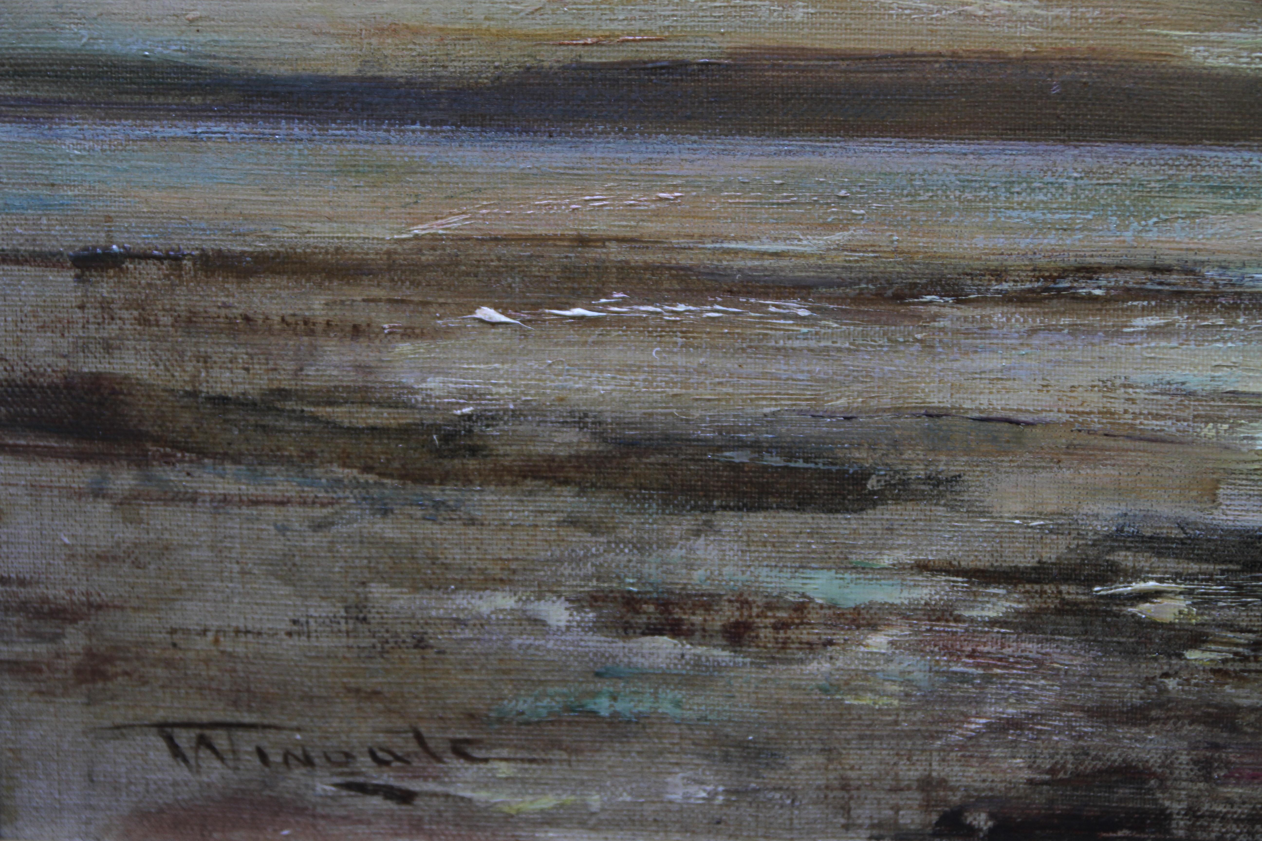 Arran Seascape - Scottish art 1915 Impressionist marine oil painting Scotland 1