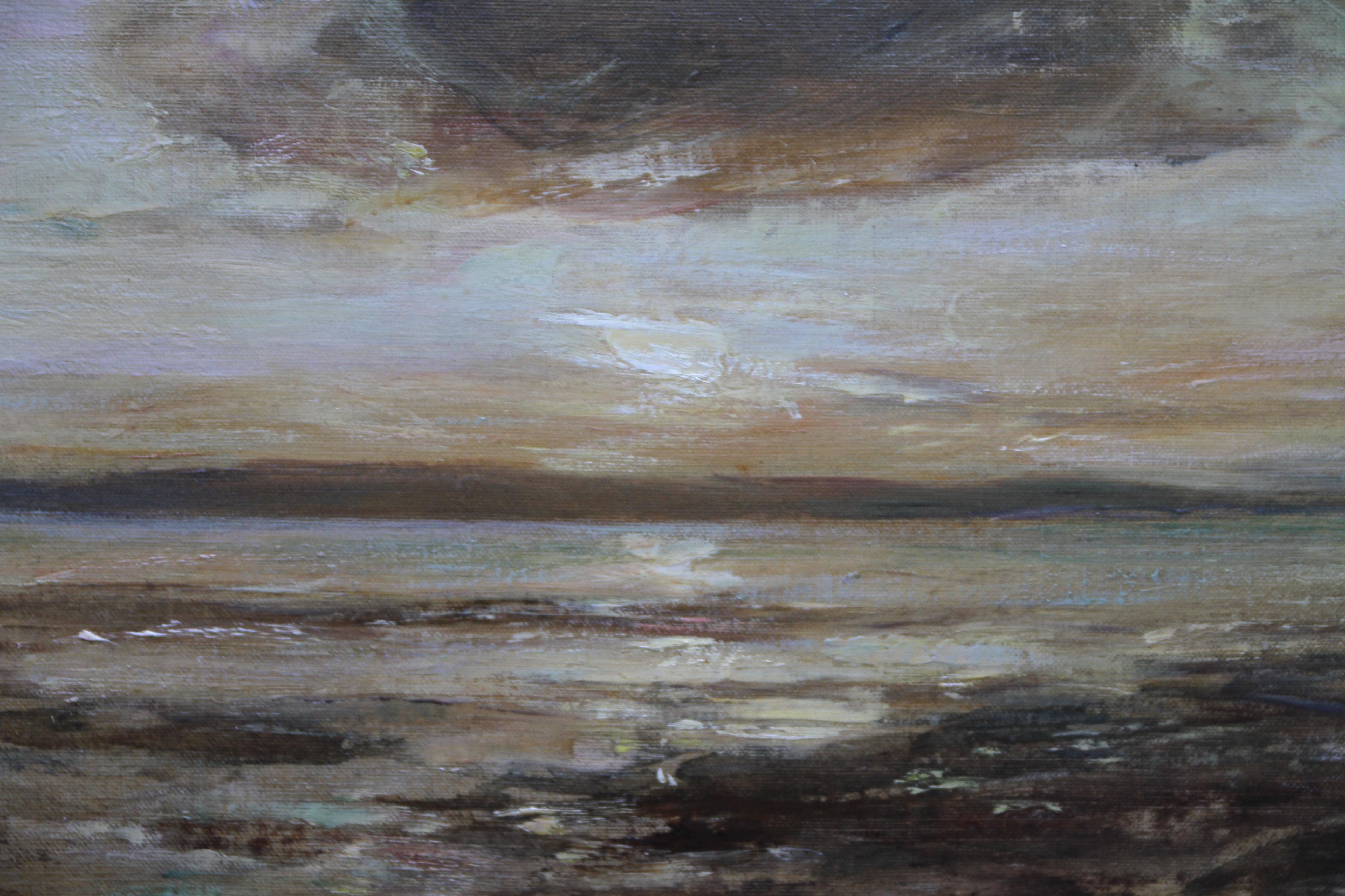 Arran Seascape - Scottish art 1915 Impressionist marine oil painting Scotland 2