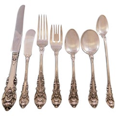 Sir Christopher by Wallace Sterling Silver Flatware Set 8 Service 61 pieces