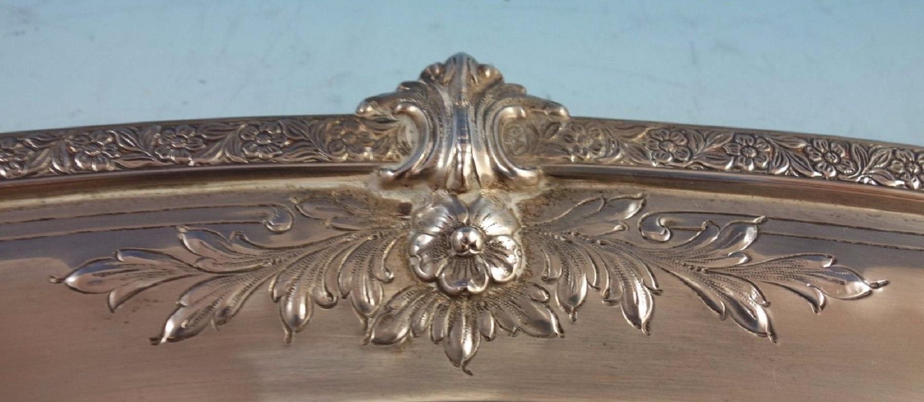 20th Century Sir Christopher by Wallace Sterling Silver Tea Set 5pc with Tray (#1942)