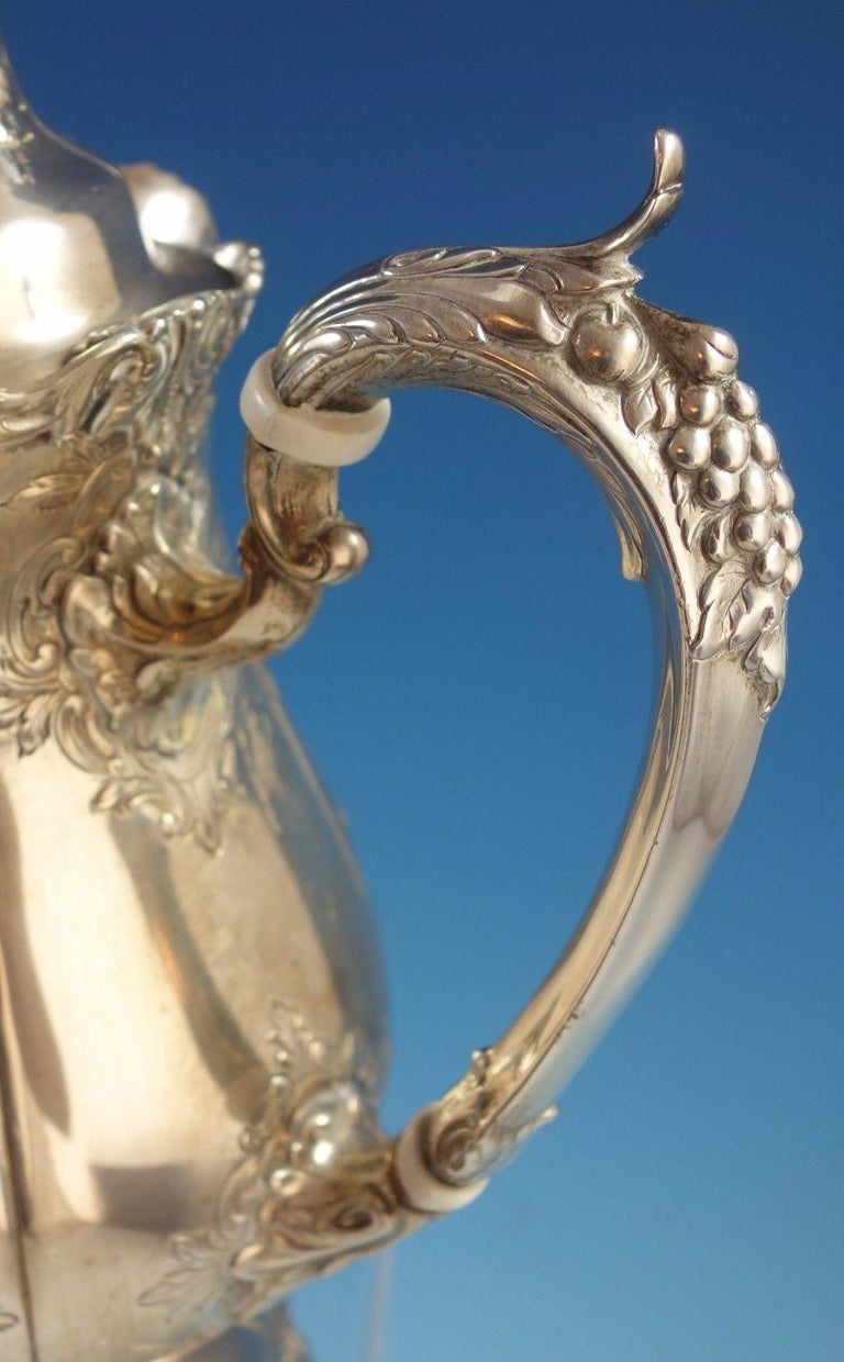 Sir Christopher by Wallace Sterling Silver Tea Set 5pc with Tray (1942