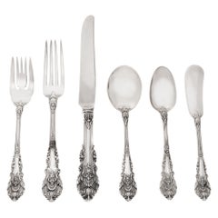 Set di posate in argento sterling Sir Christopher brevettato nel 1936 da Wallace Silvers
