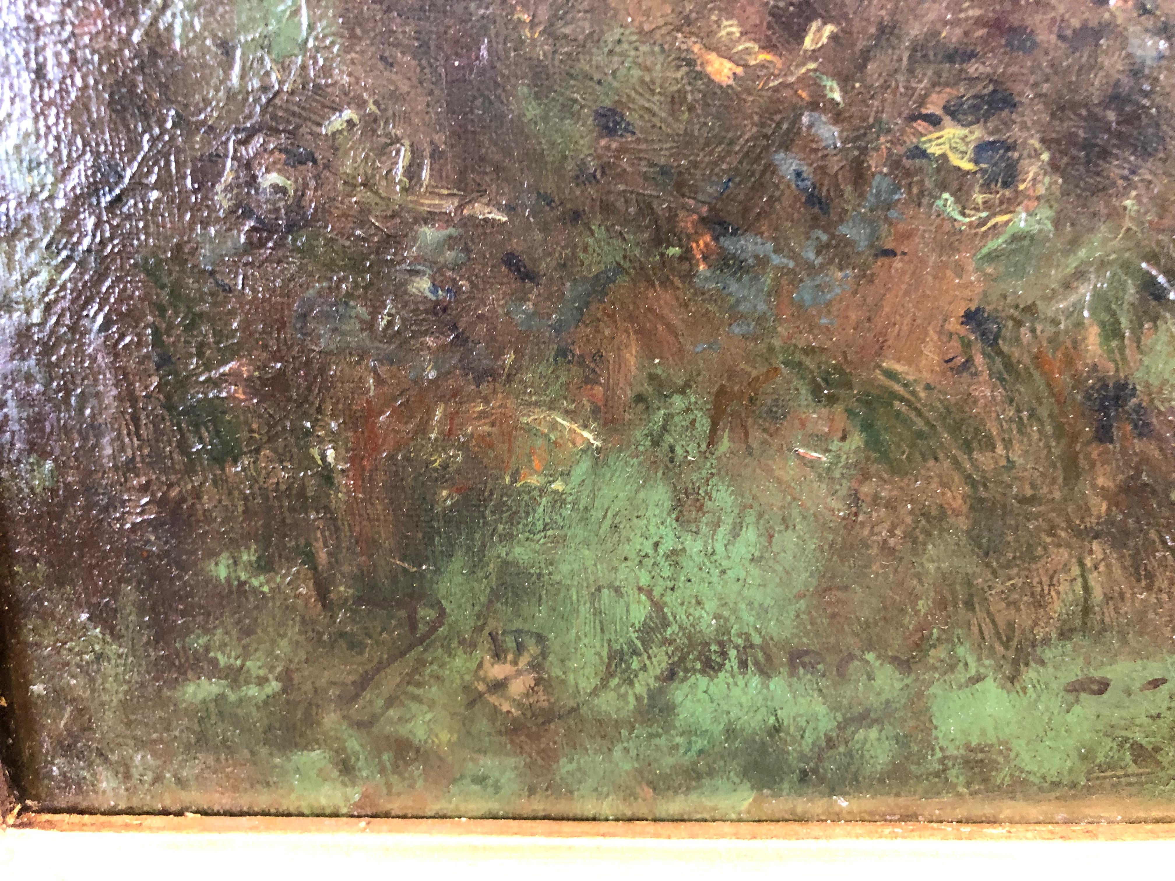 Cattle In The Glade - LRural Landscape Oil On Canvas By Sir David Murray R.A. For Sale 1