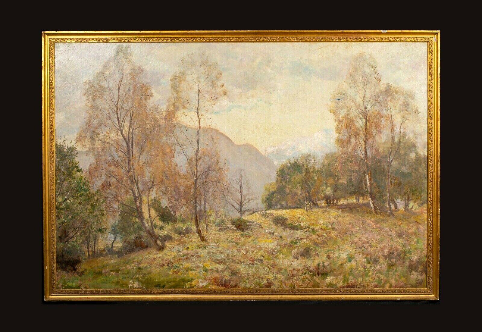 No. 4 The Birk And The Bracken, dated 1913 - Painting by Sir David Murray