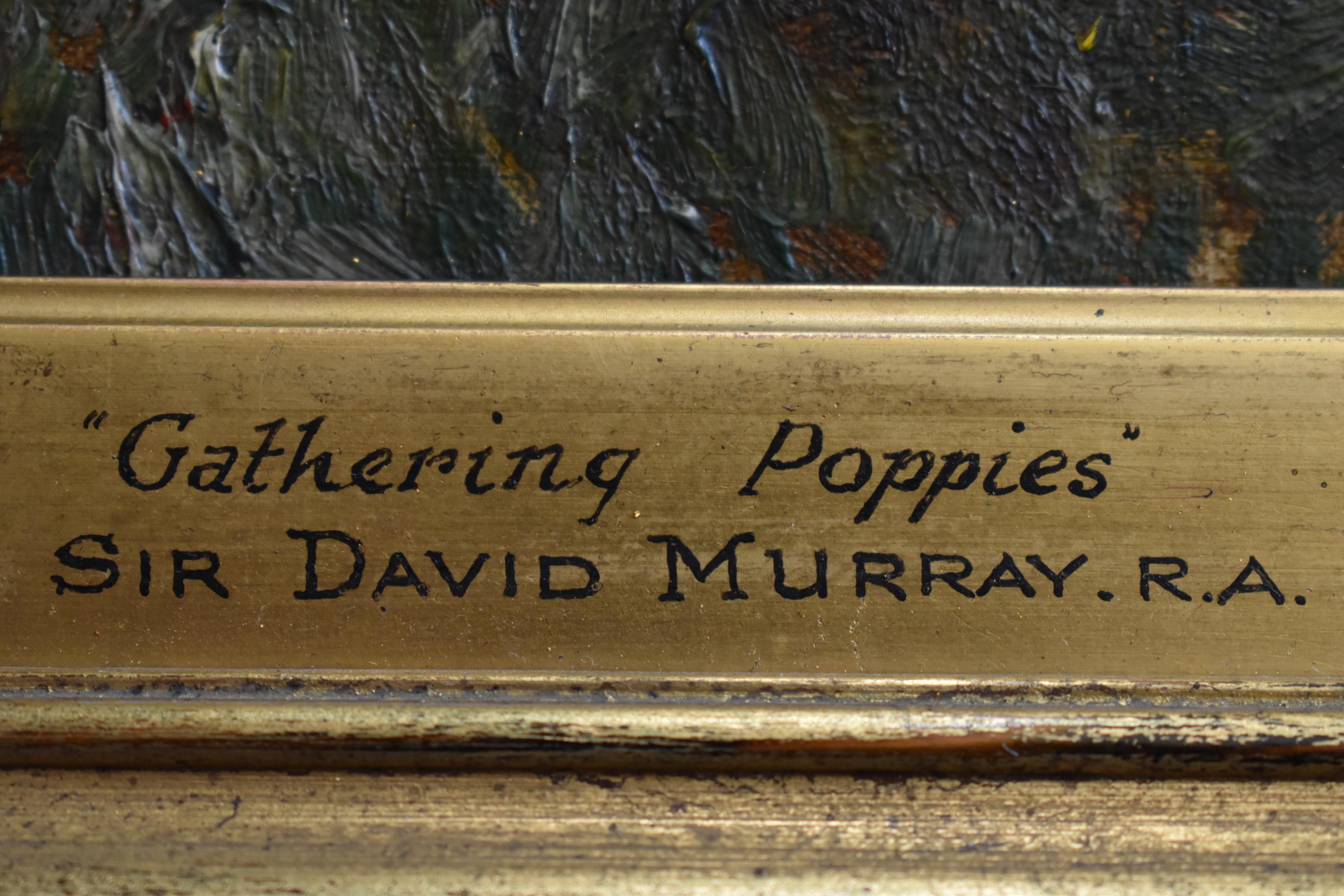 Sir David Murray (1849–1933) Gathering Poppies 1892 Oil Painting im Angebot 2