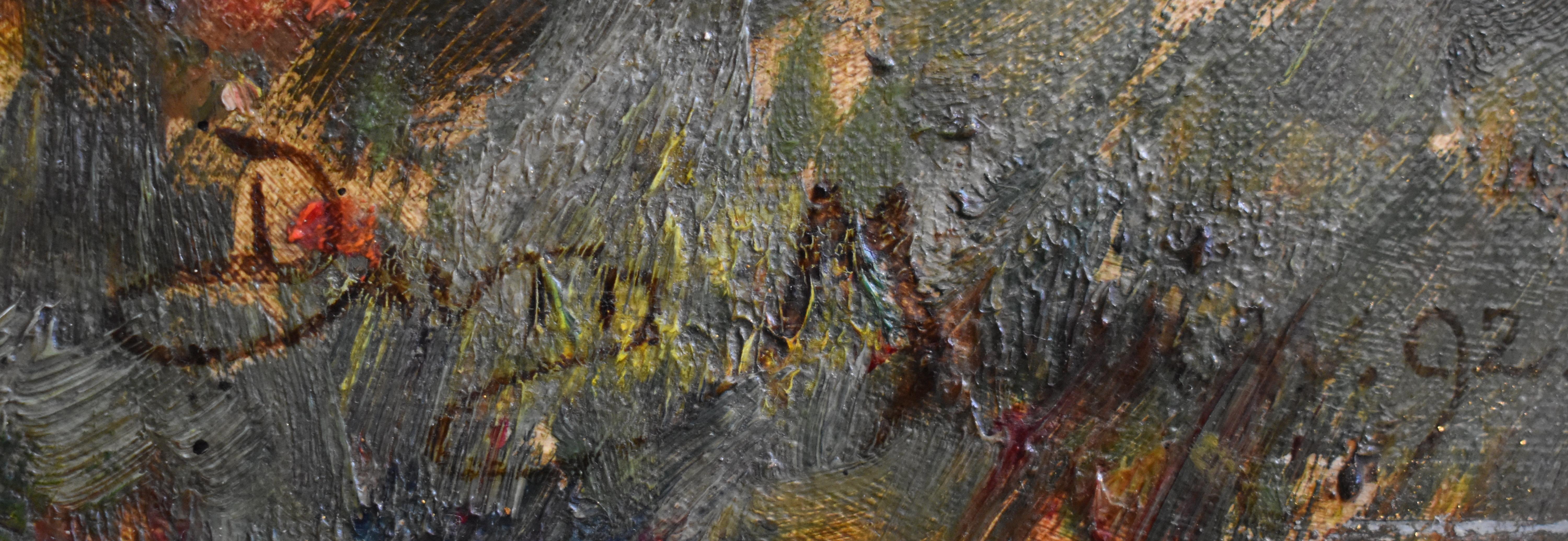 Sir David Murray (1849–1933) Gathering Poppies 1892 Oil Painting im Angebot 3