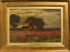 Sir David Murray (1849–1933) Gathering Poppies 1892 Oil Painting