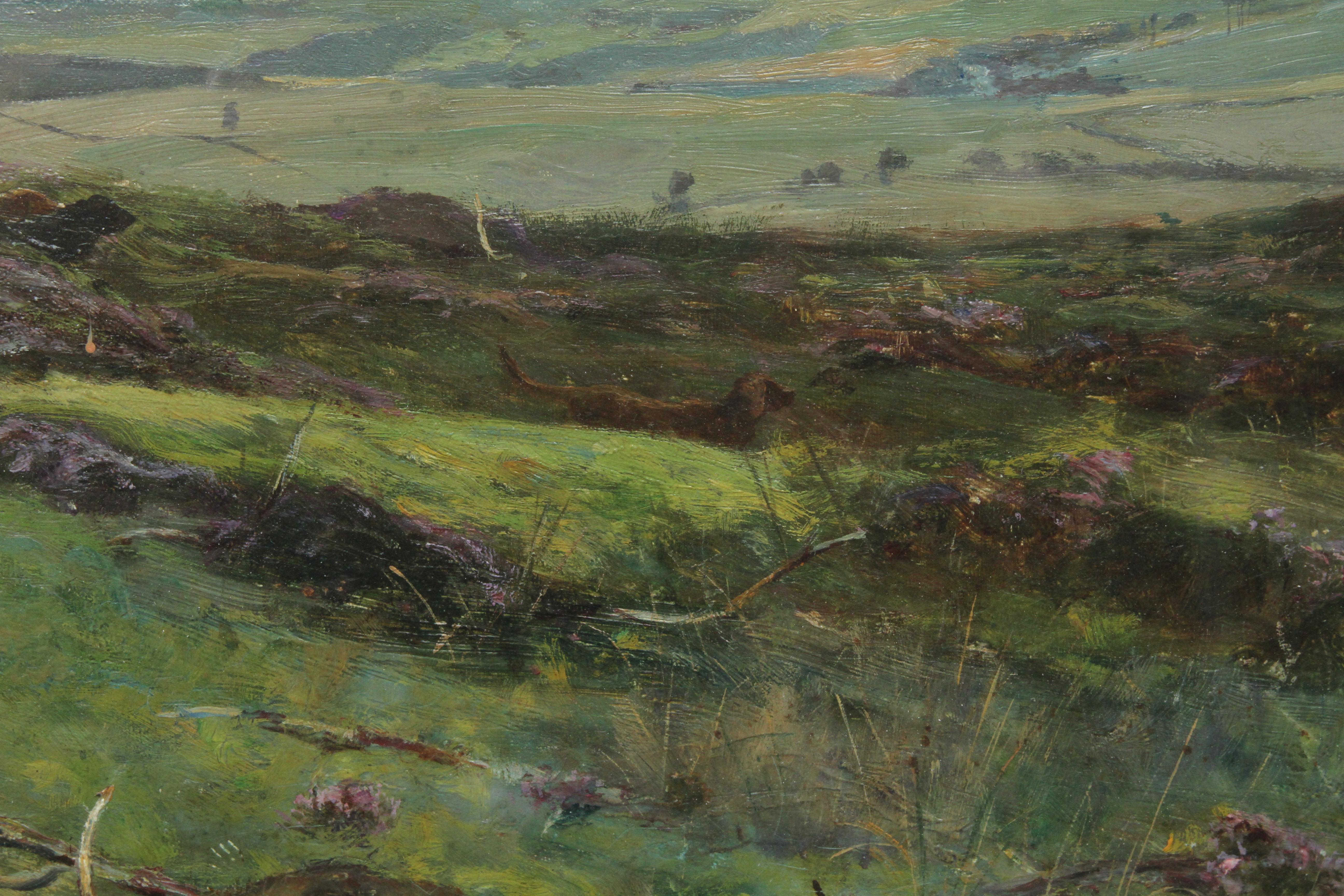 Le contreplaqué de Darleith Moor au-dessus de Cardross - Paysage victorien écossais en vente 2