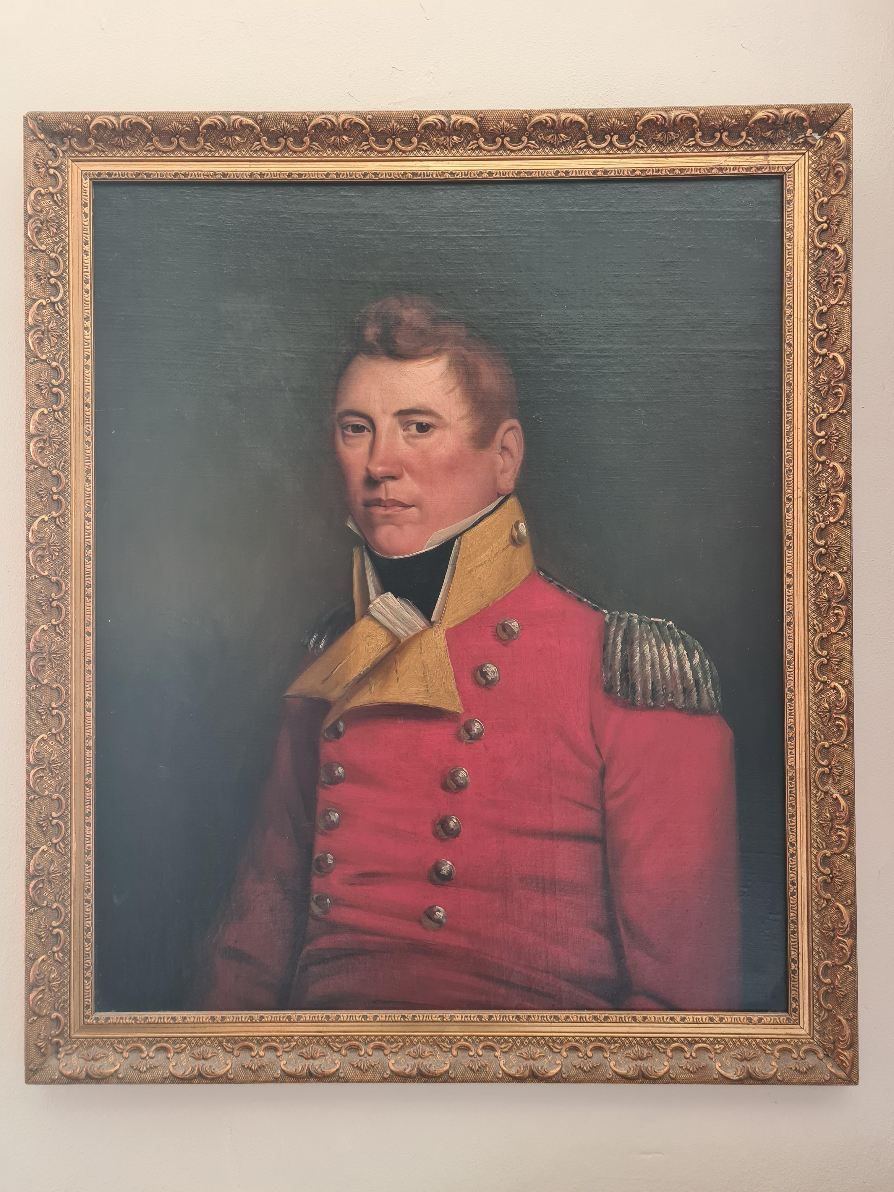 18th Century Portrait, Major Alexander Brown in Military Uniform For Sale 4