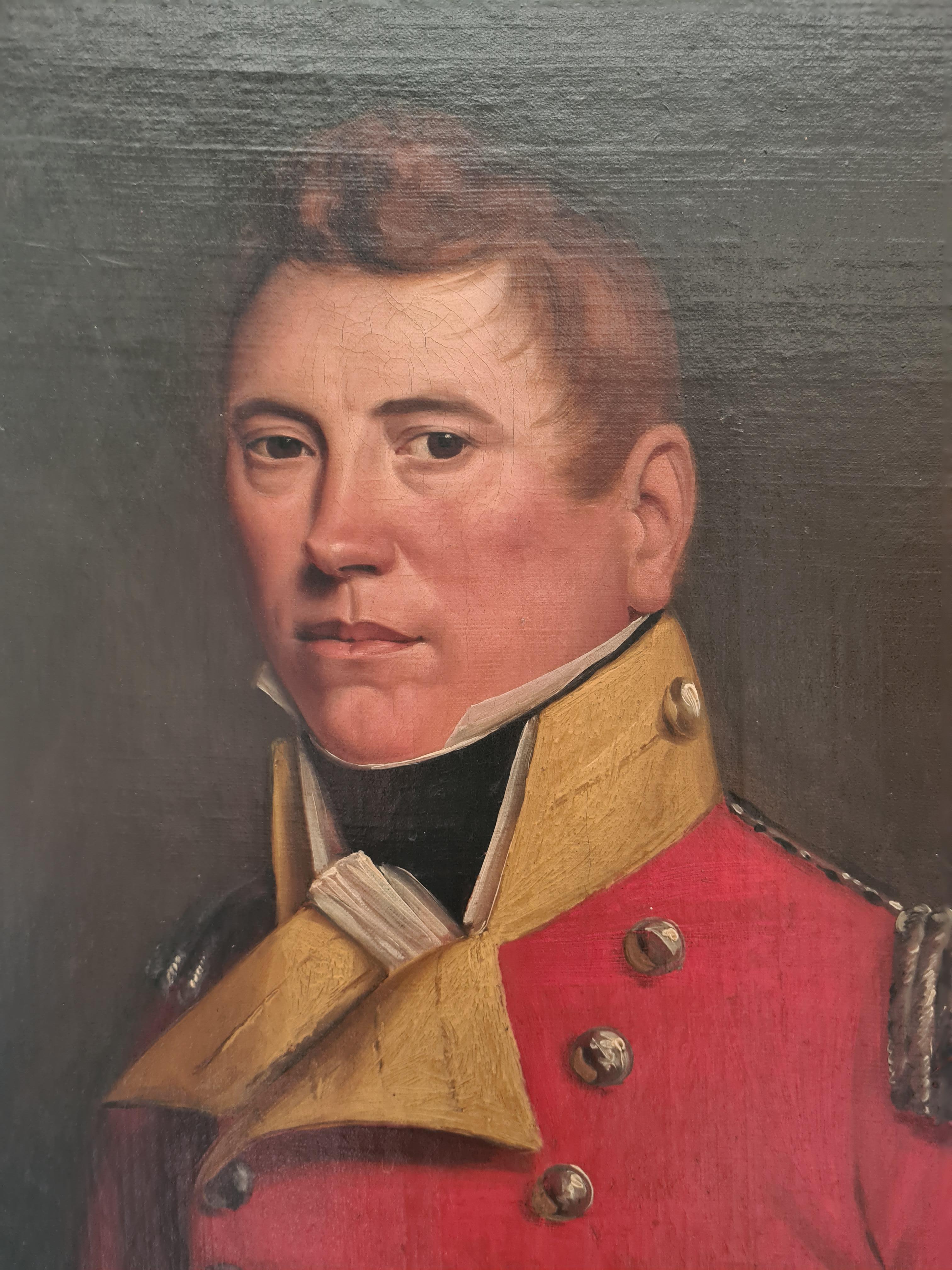 18th Century Portrait, Major Alexander Brown in Military Uniform For Sale 5