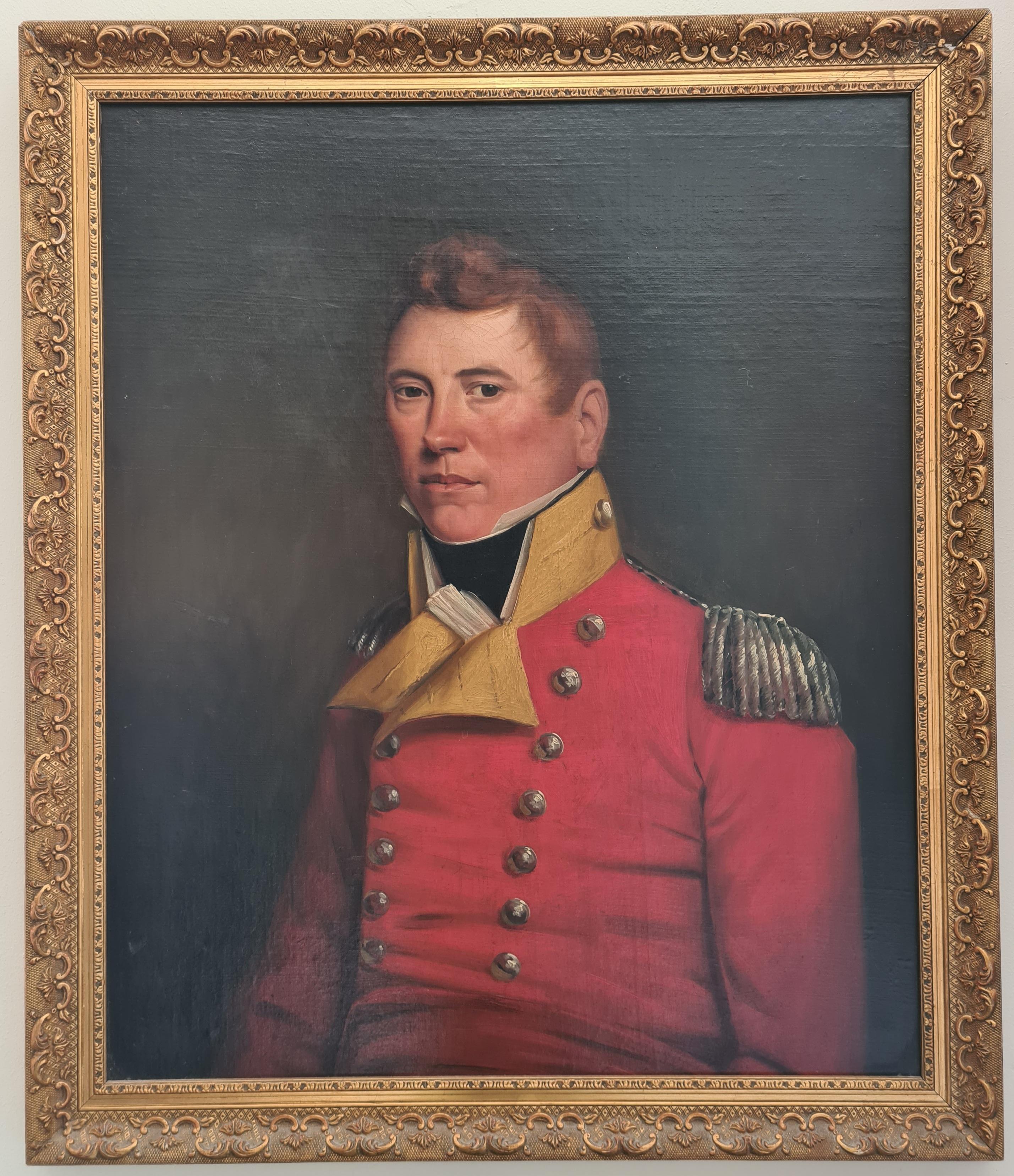 Sir David Wilkie Figurative Painting - 18th Century Portrait, Major Alexander Brown in Military Uniform