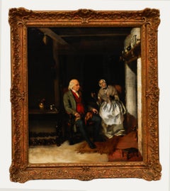 Circle of David Wilkie (1785-1841) - Oil, Conversation By The Fire