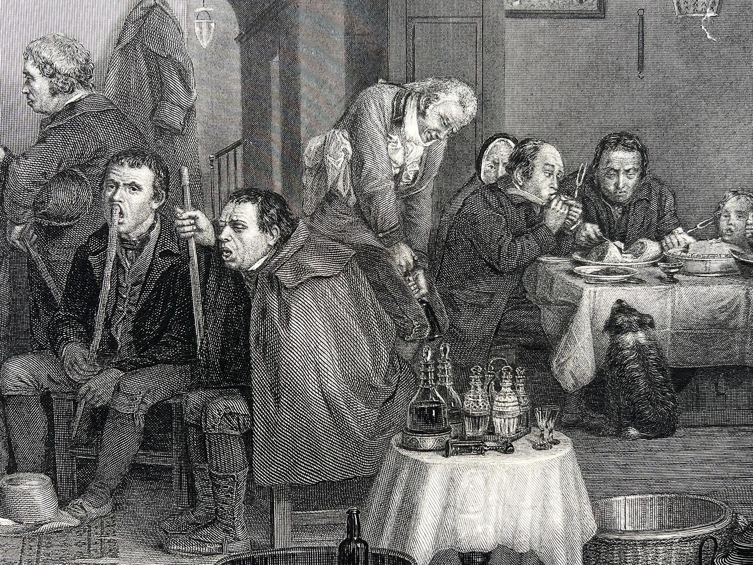 Rent Day, gravure ancienne anglaise d'après Sir David Wilkie en vente 3