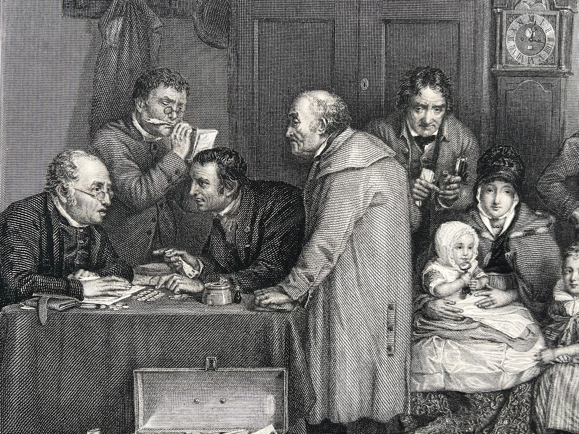 Rent Day, gravure ancienne anglaise d'après Sir David Wilkie en vente 4