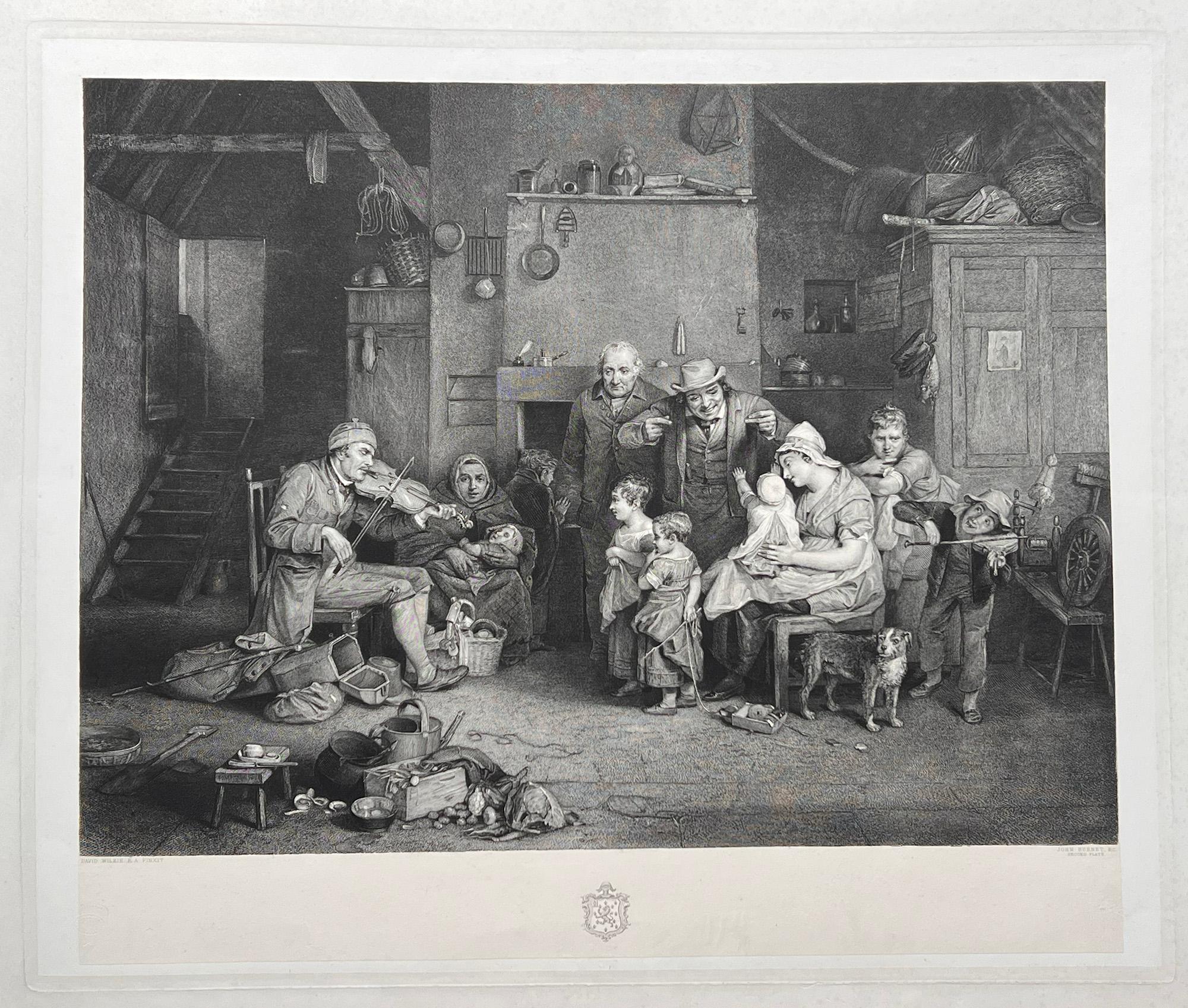 Le violoniste aveugle

Gravure de John Burnet d'après Sir David Wilkie RA (1785-1841)

Pose en Inde. Épreuve avant les lettres. La mention "Deuxième planche" est imprimée sous le nom du graveur. Wilkie était un important peintre de genre écossais.