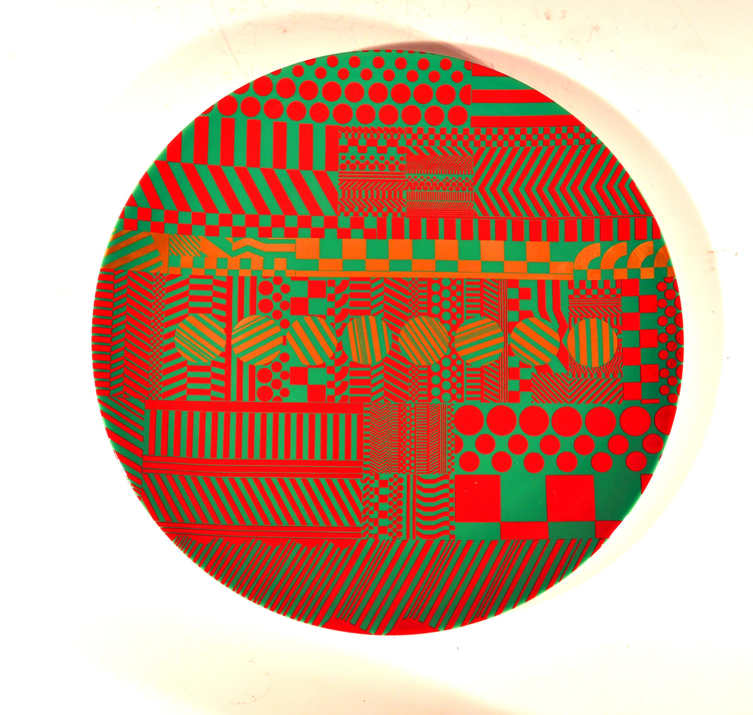 Mid-Century moderno Sir Eduardo Paolozzi Wedgwood Porcellana Variazioni su un tema geometrico in vendita