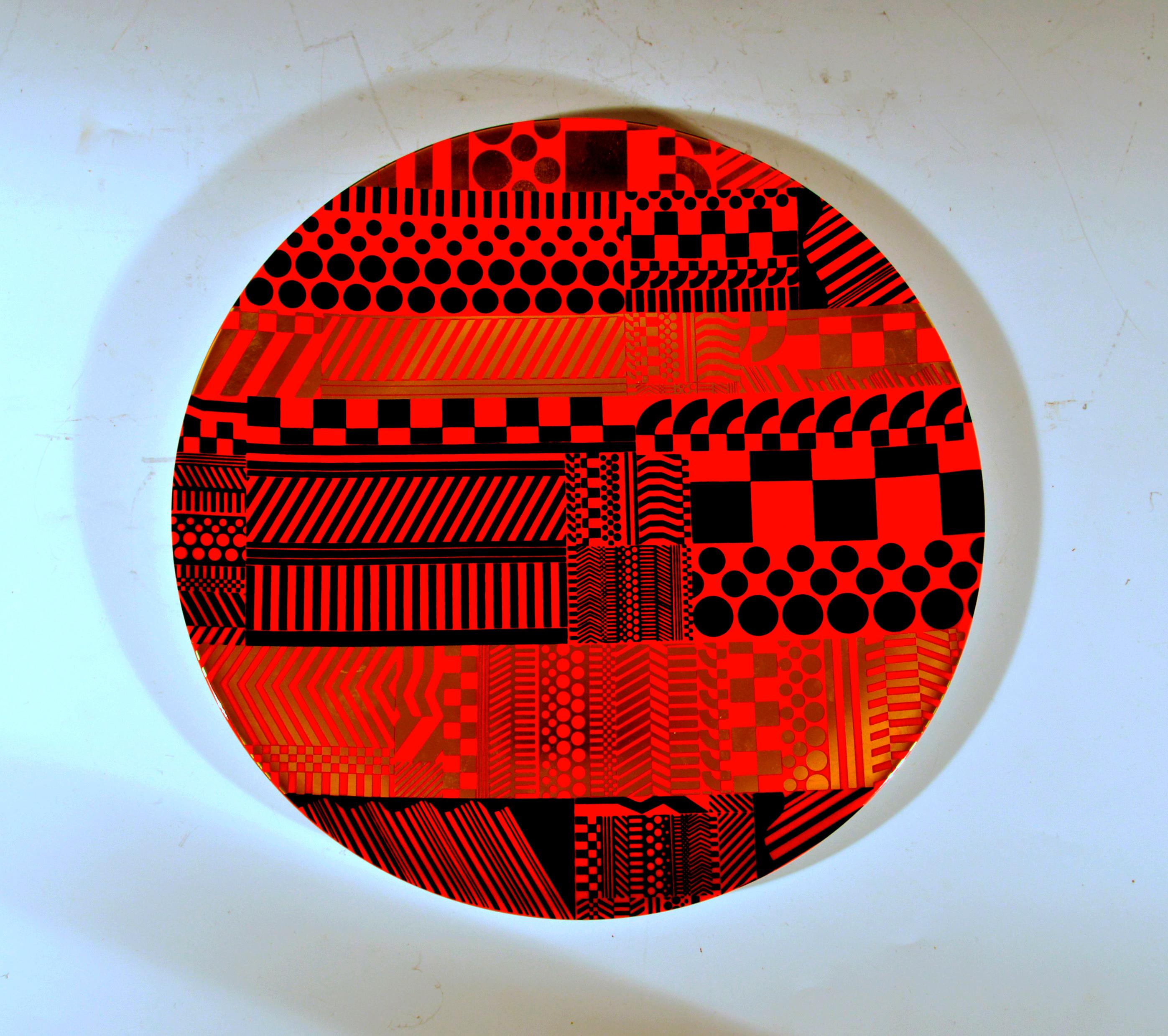 Mid-Century Modern Sir Eduardo Luigi Paolozzi Wedgwood Porcelain Variations on a Geometric Theme For Sale