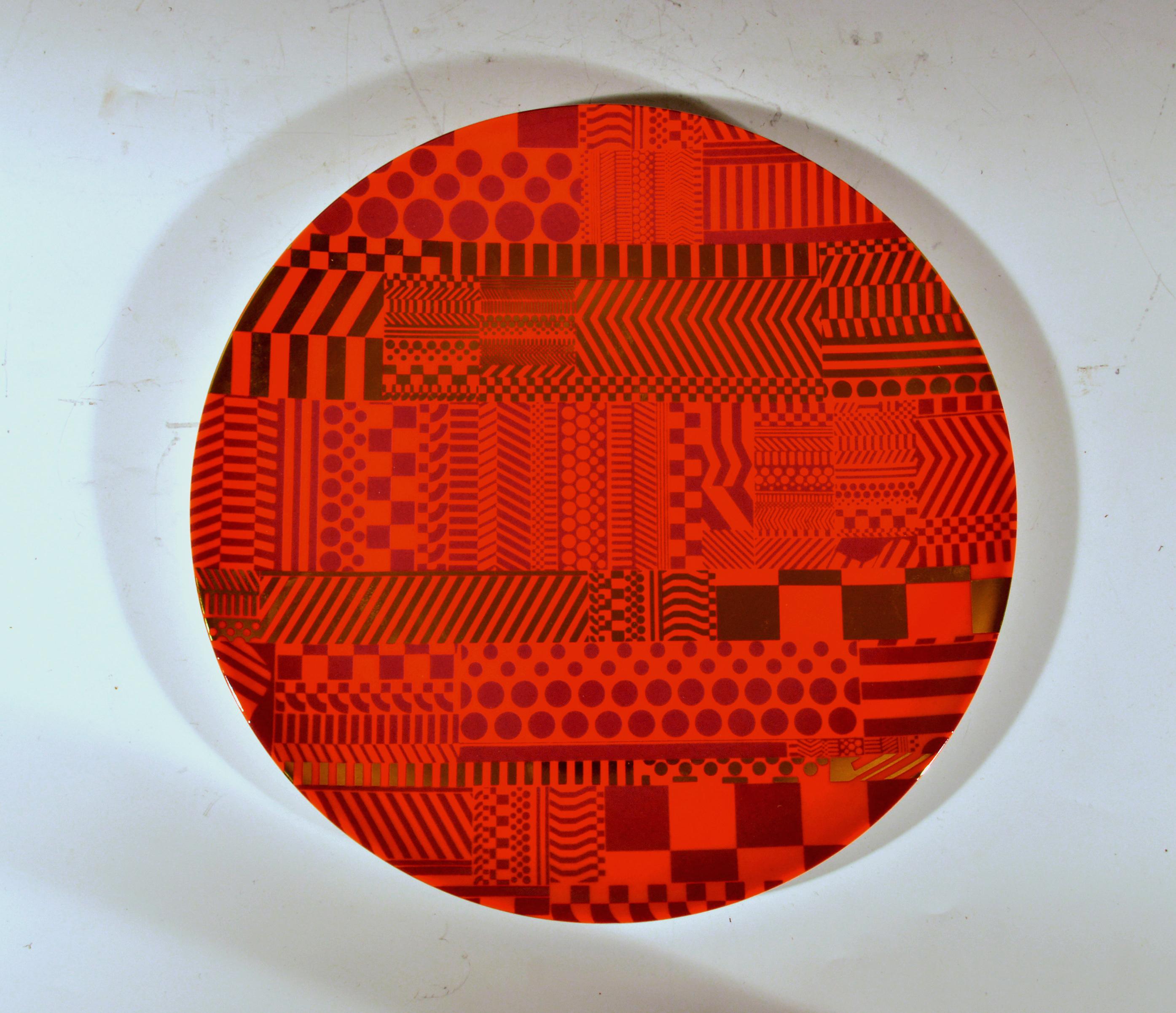 Fine XX secolo Sir Eduardo Paolozzi Wedgwood Porcellana Variazioni su un tema geometrico in vendita
