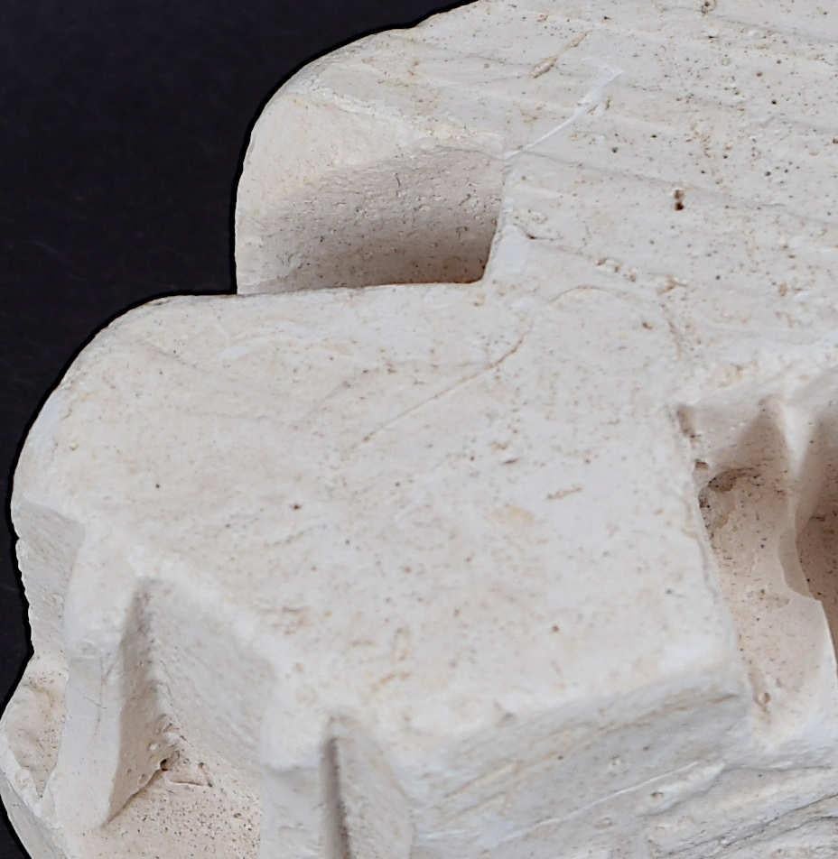 Eduardo Paolozzi: 'Triangular Construction' plaster sculpture - Modern Sculpture by Sir Eduardo Paolozzi