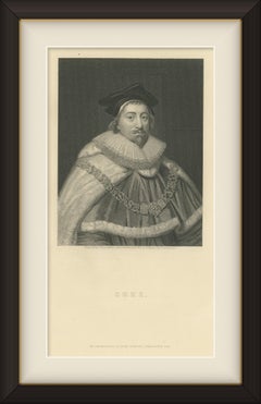 Sir Edward Coke, English Jurist and Lord Chief Justice, Engraved Portrait