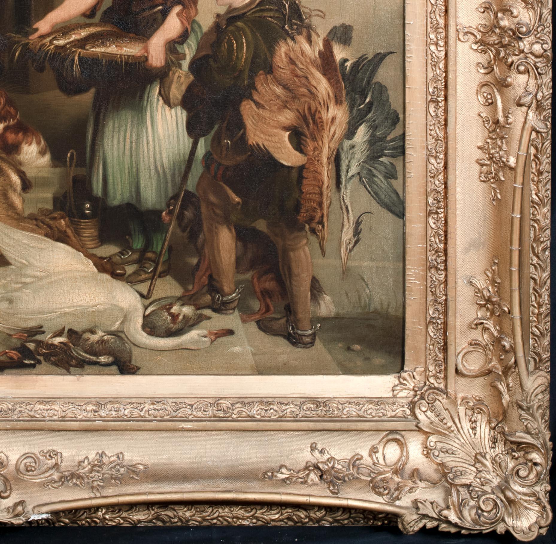 Le retour des chasseurs, Abbaye de Bolton, 19e siècle  Cercle de Sir Edwin Henry Landse 1