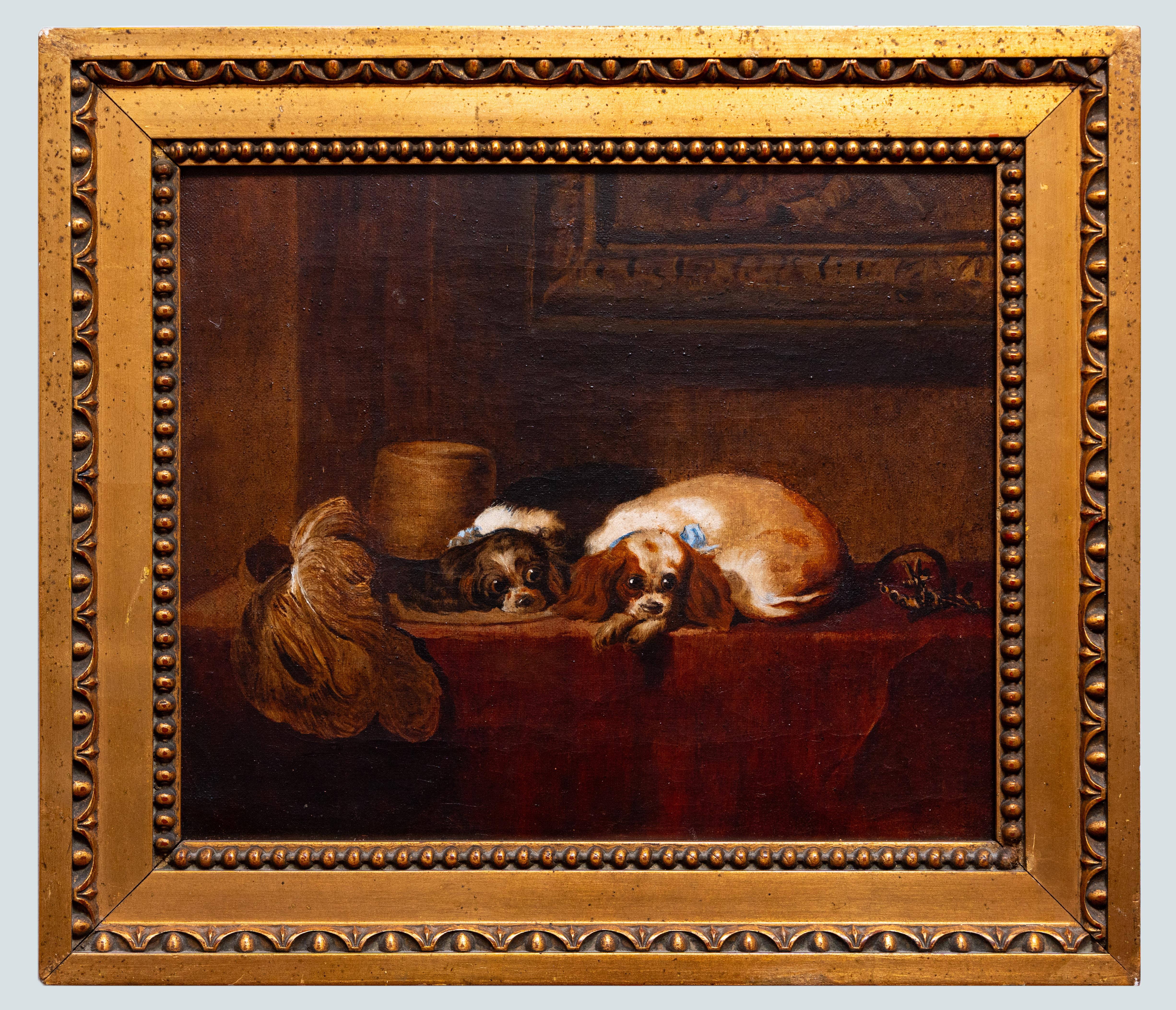 Dos perros en reposo, según Sir Edwin Henry Landseer RA