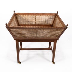 Sir Edwin Landseer Lutyens. A Rare Newspaper Basket with Acorn Finials
