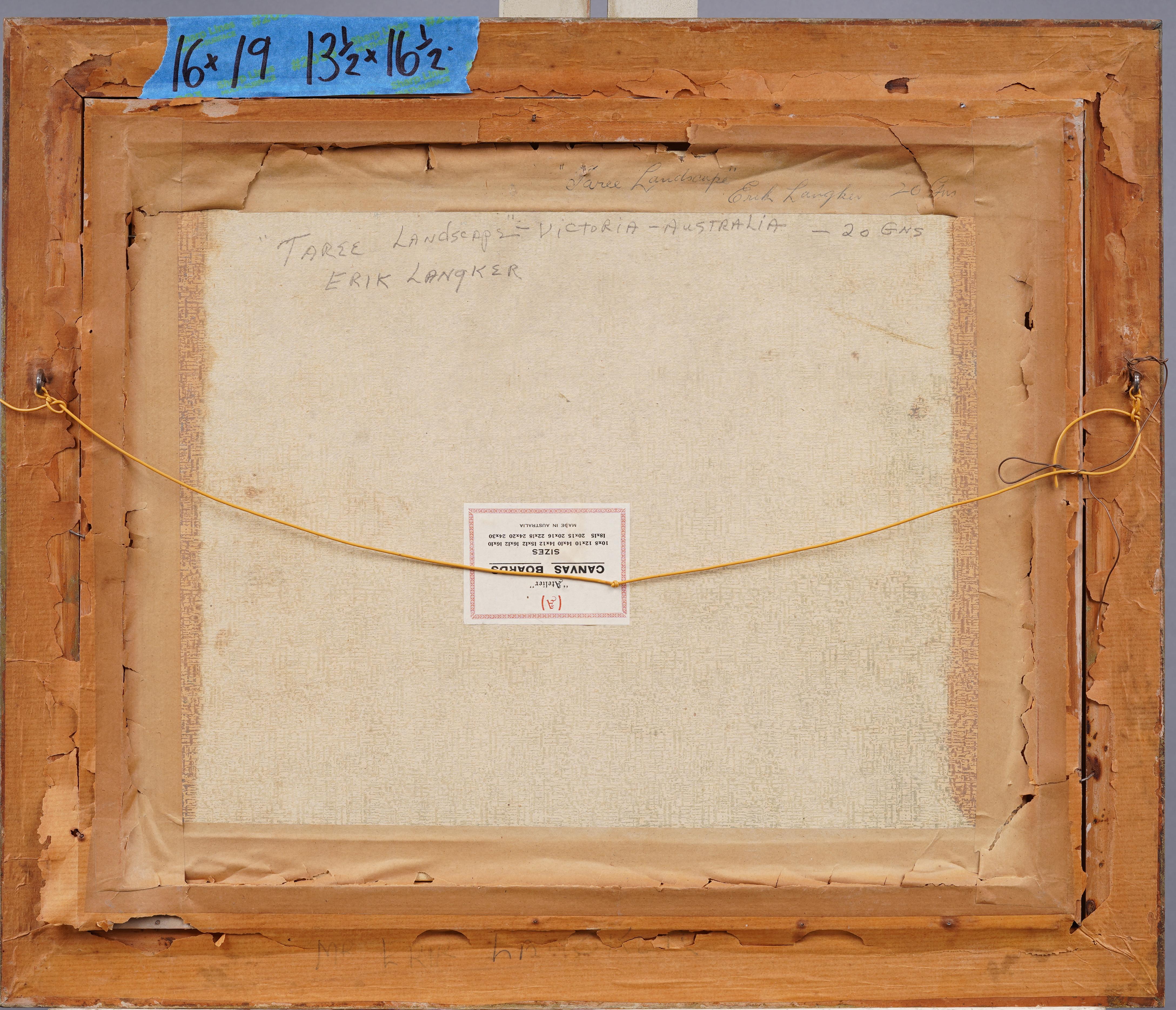 Antiguo cuadro al óleo firmado y enmarcado Paisaje impresionista australiano de Victoria en venta 1
