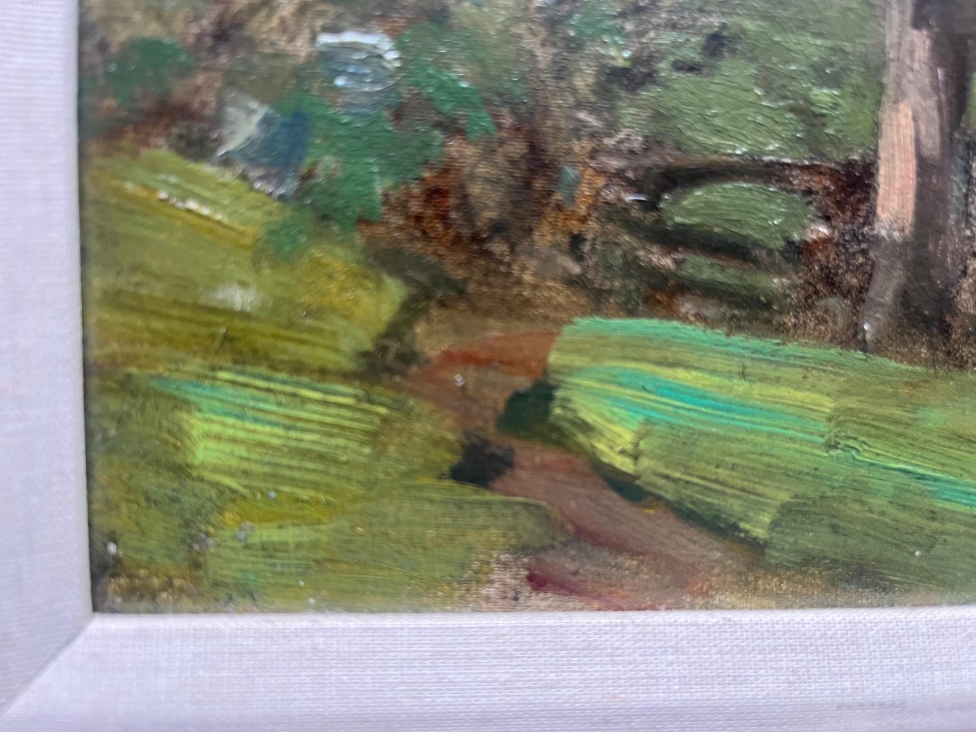 Nineteenth Century Impressionist Landscape of River with Cattle grazing in Field For Sale 2
