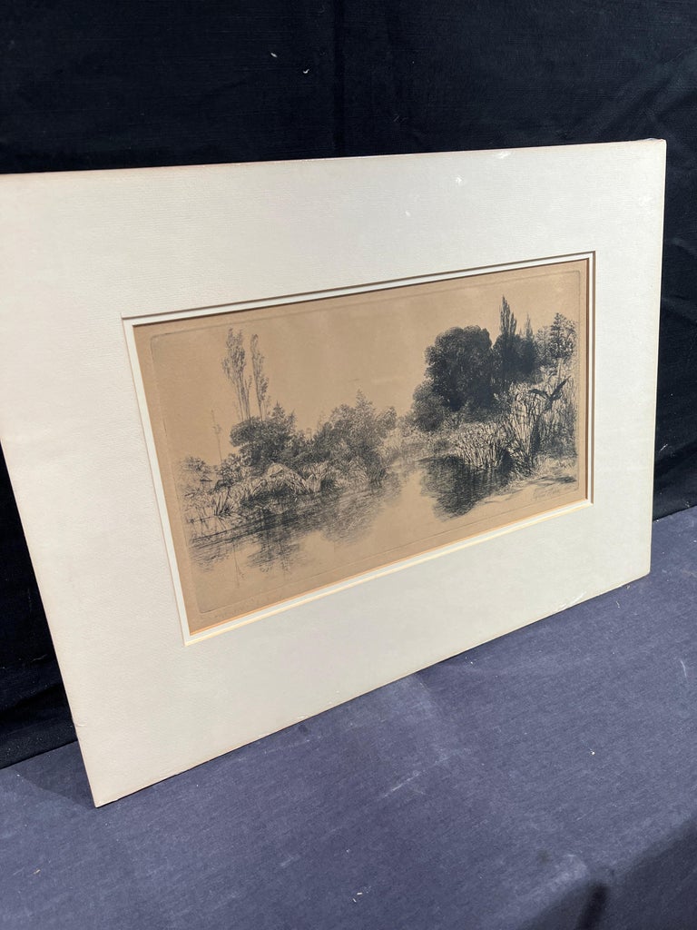 Sir Francis Seymour Haden, R.A. Shere Mill Pond For Sale at 1stDibs