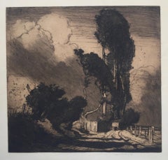 THE STORM  - Dramatic Large Etching