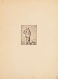 Worker - Etching by F. Brangwyn - Mid 20th Century