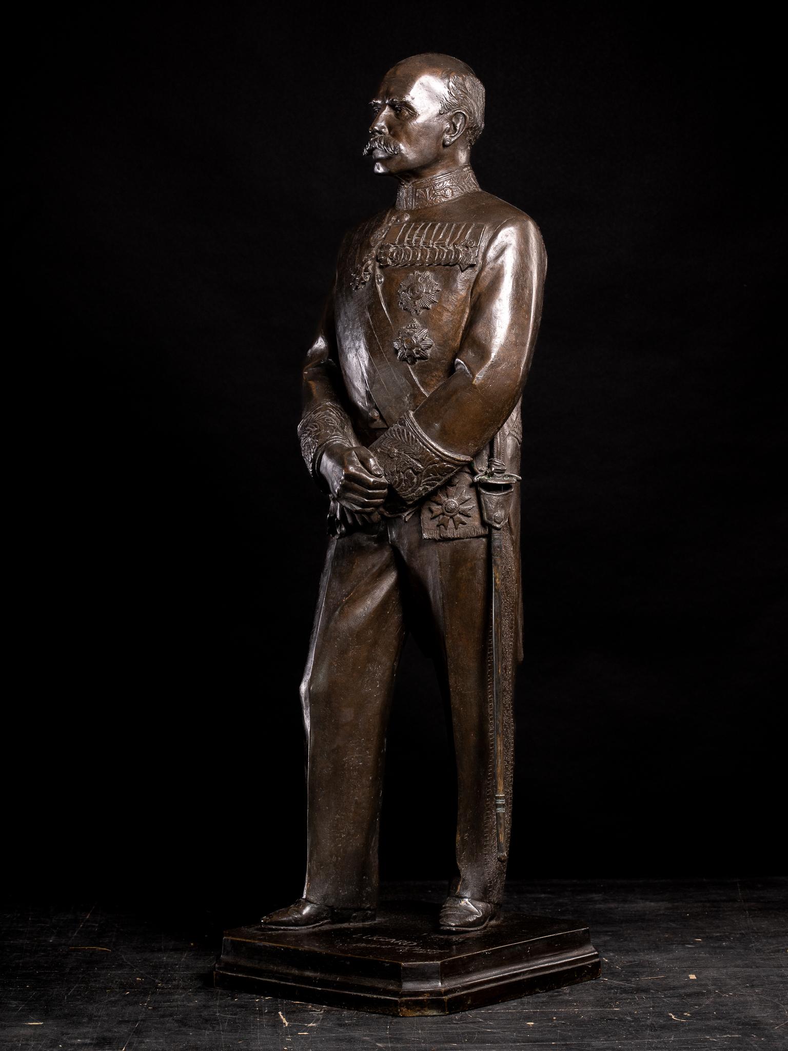 Fatto a mano Sir Frederick Lugard-Colonial administrator Nigeria. Bronze by Herbert Cawood. in vendita