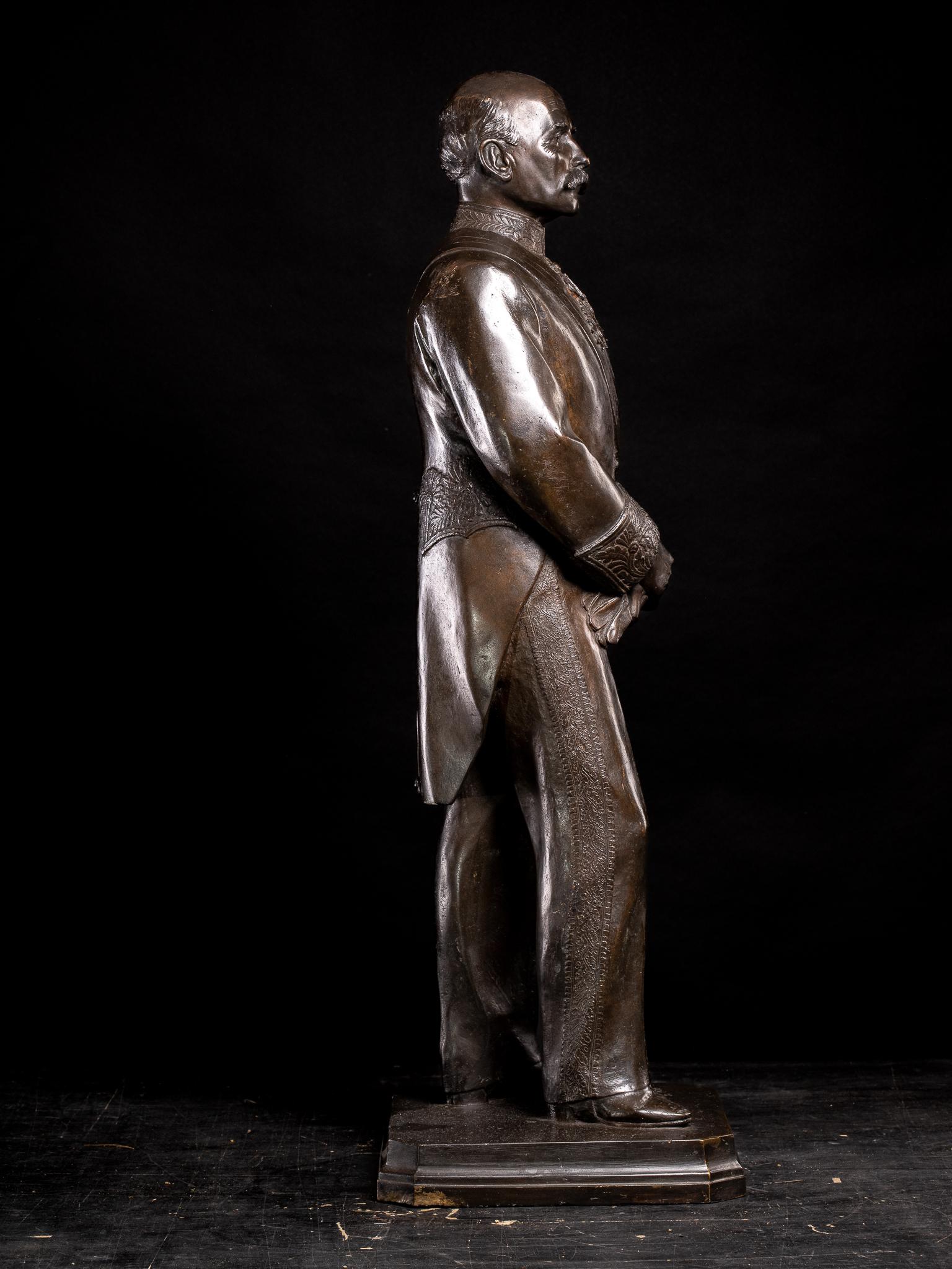 Sir Frederick Lugard-Colonial administrator Nigeria. Bronze by Herbert Cawood. in vendita 2