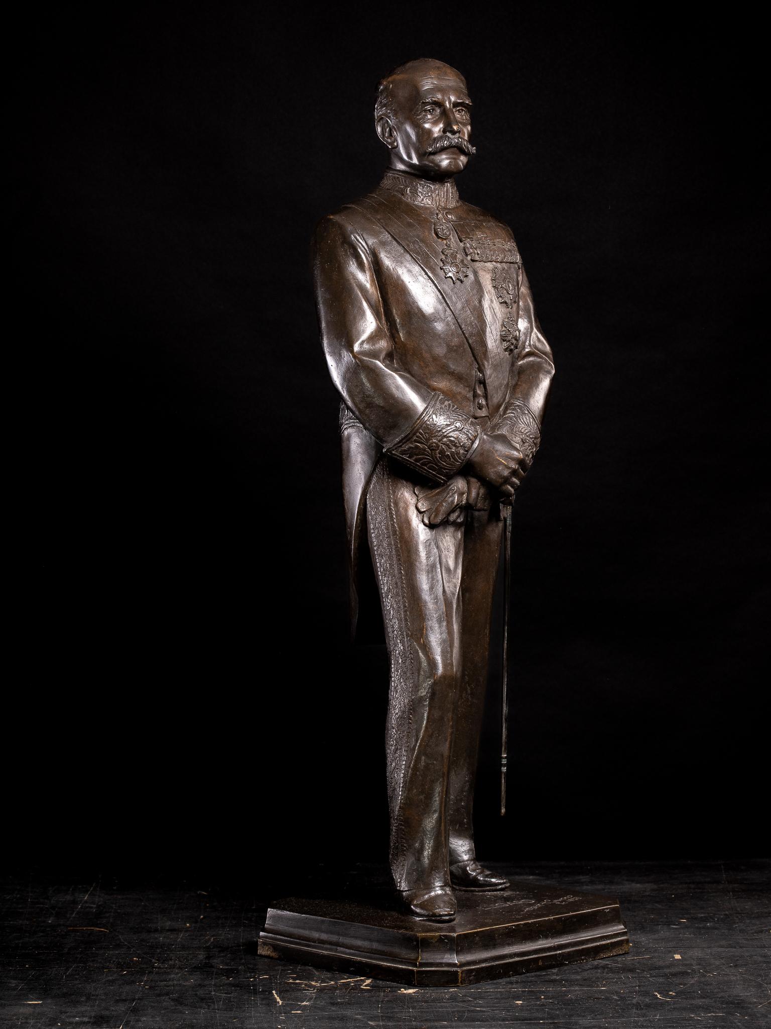 Sir Frederick Lugard-Colonial administrator Nigeria. Bronze by Herbert Cawood. in vendita 3