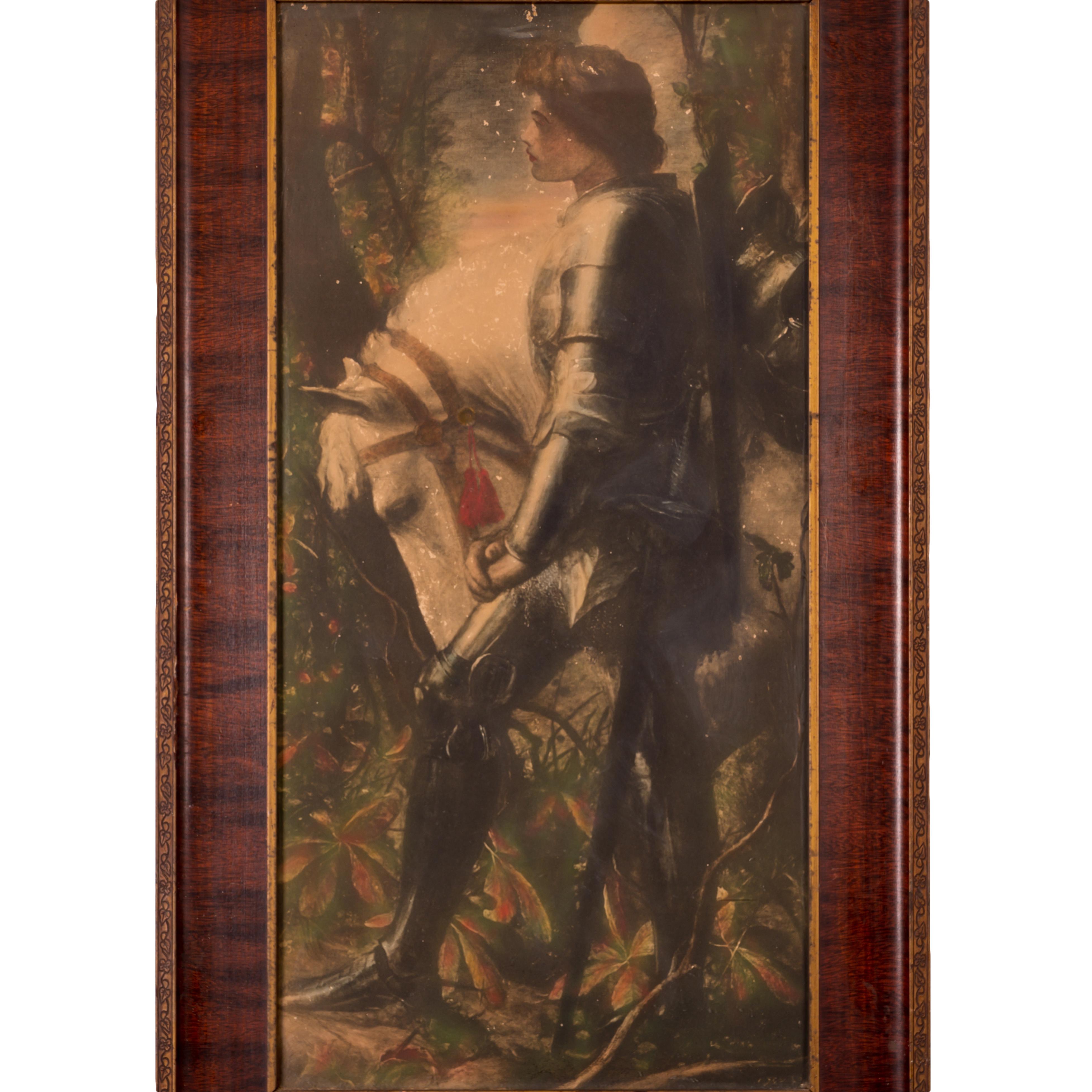 Litografia dell'inizio del XX secolo raffigurante Sir Galahad di George Frederic Watts (1817-1904) in una cornice d'epoca di Oak.



vista: 13 ½ per 27 ½ pollici

cornice: 19 ½ per 33 ½ pollici
