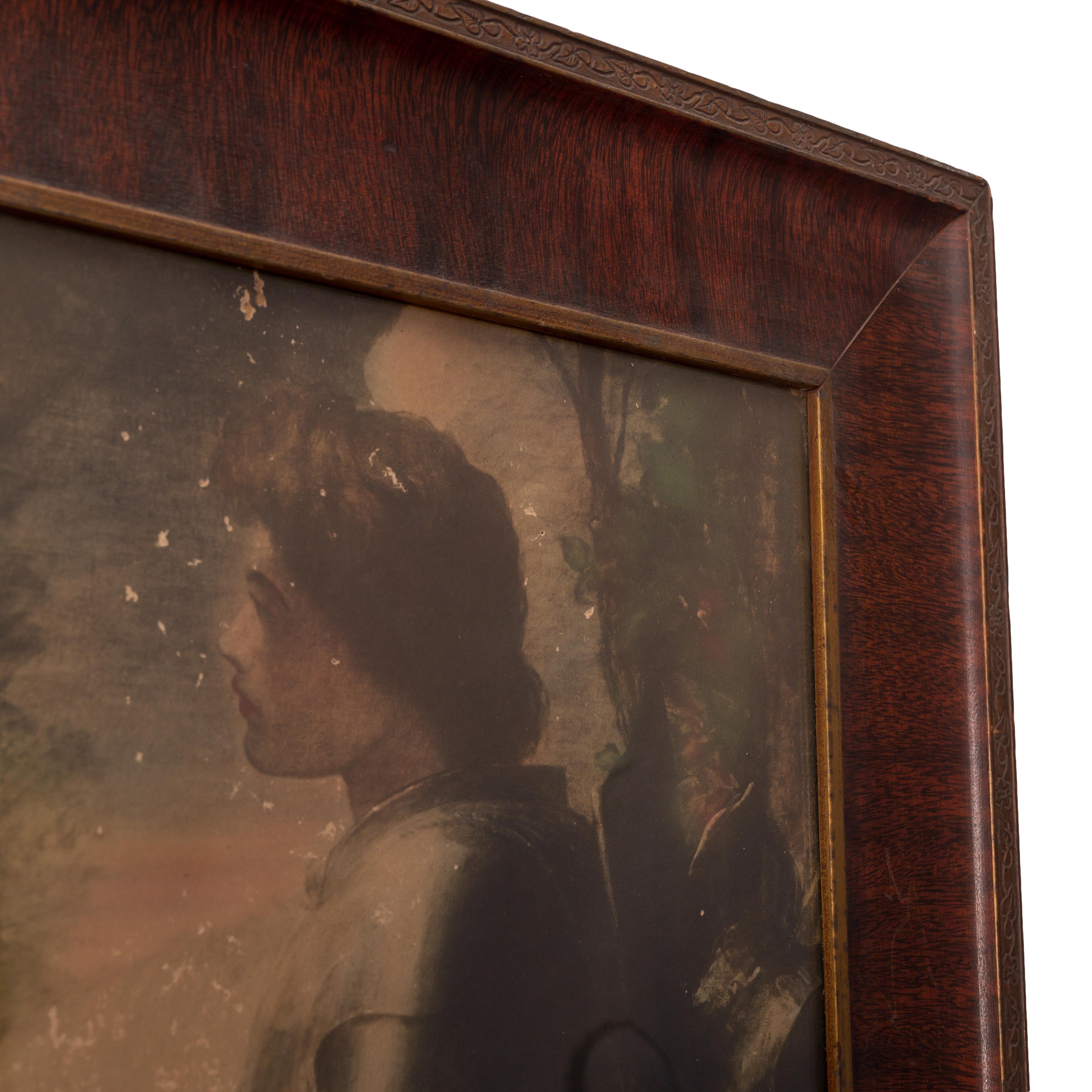 Britannico Sir Galahad Litografia di George Frederic Watts in vendita