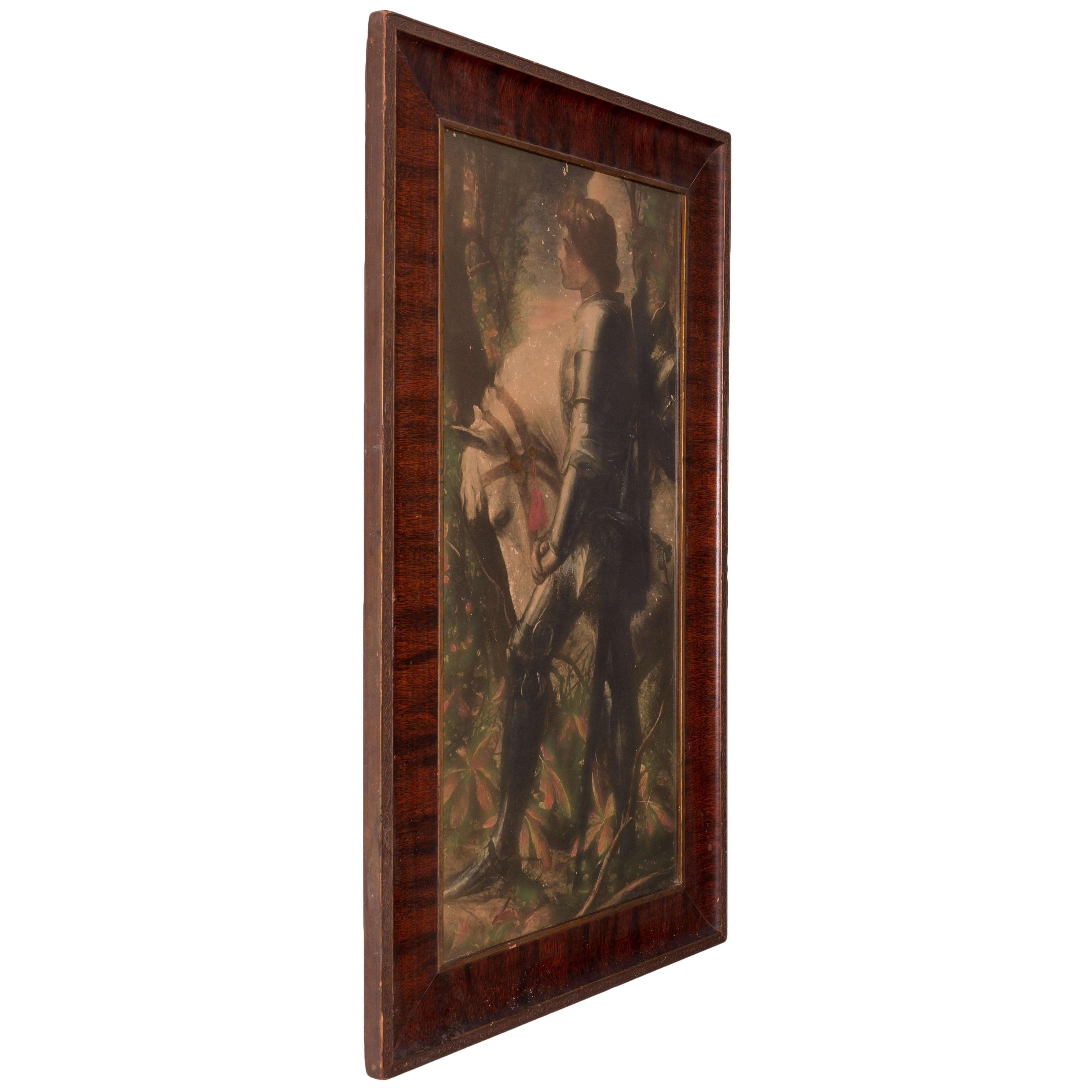 Sir Galahad Litografia di George Frederic Watts In condizioni buone in vendita a Savannah, GA