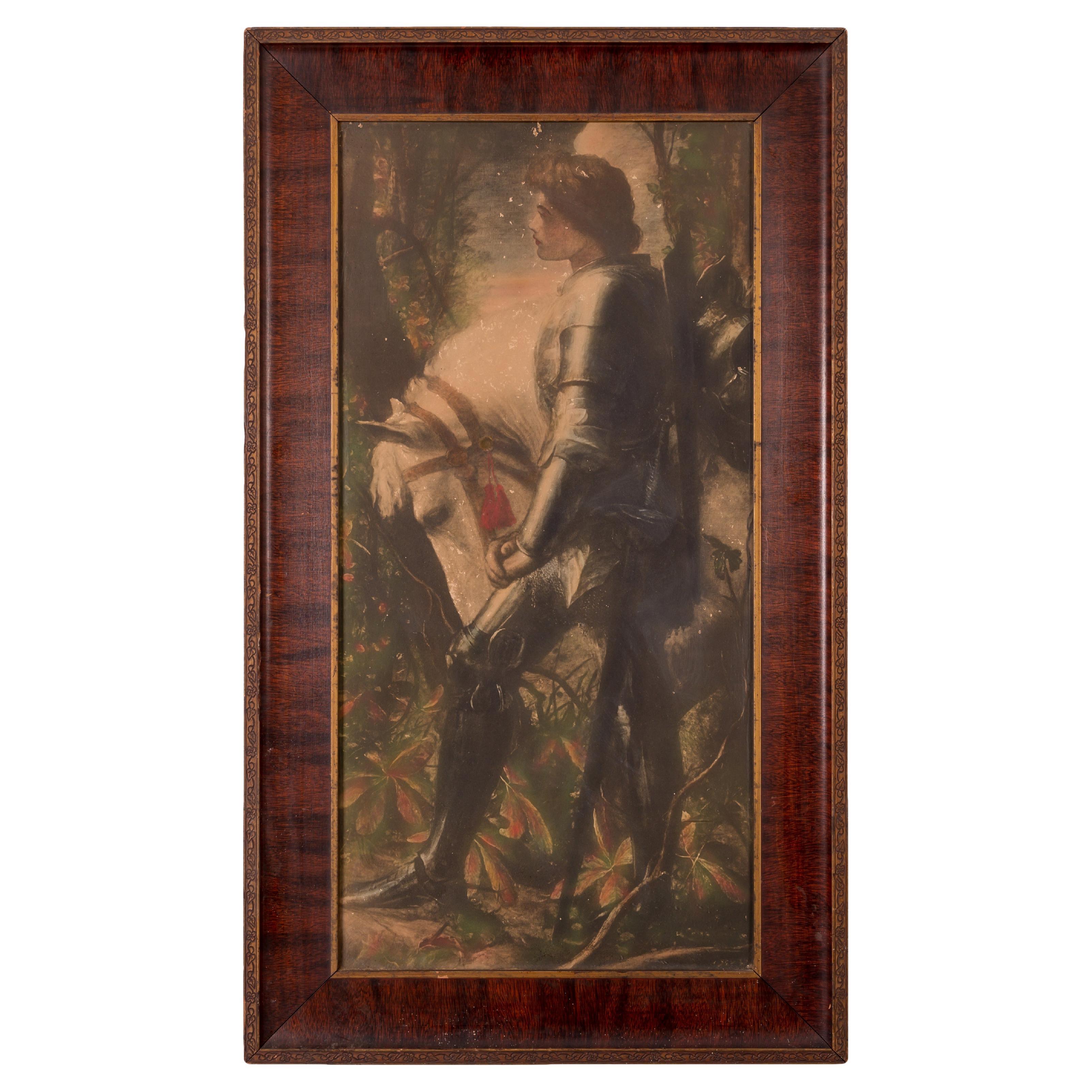 Sir Galahad Lithograph after George Frederic Watts
